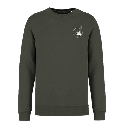 Kiebitz Bio Männer Sweatshirt Backprint