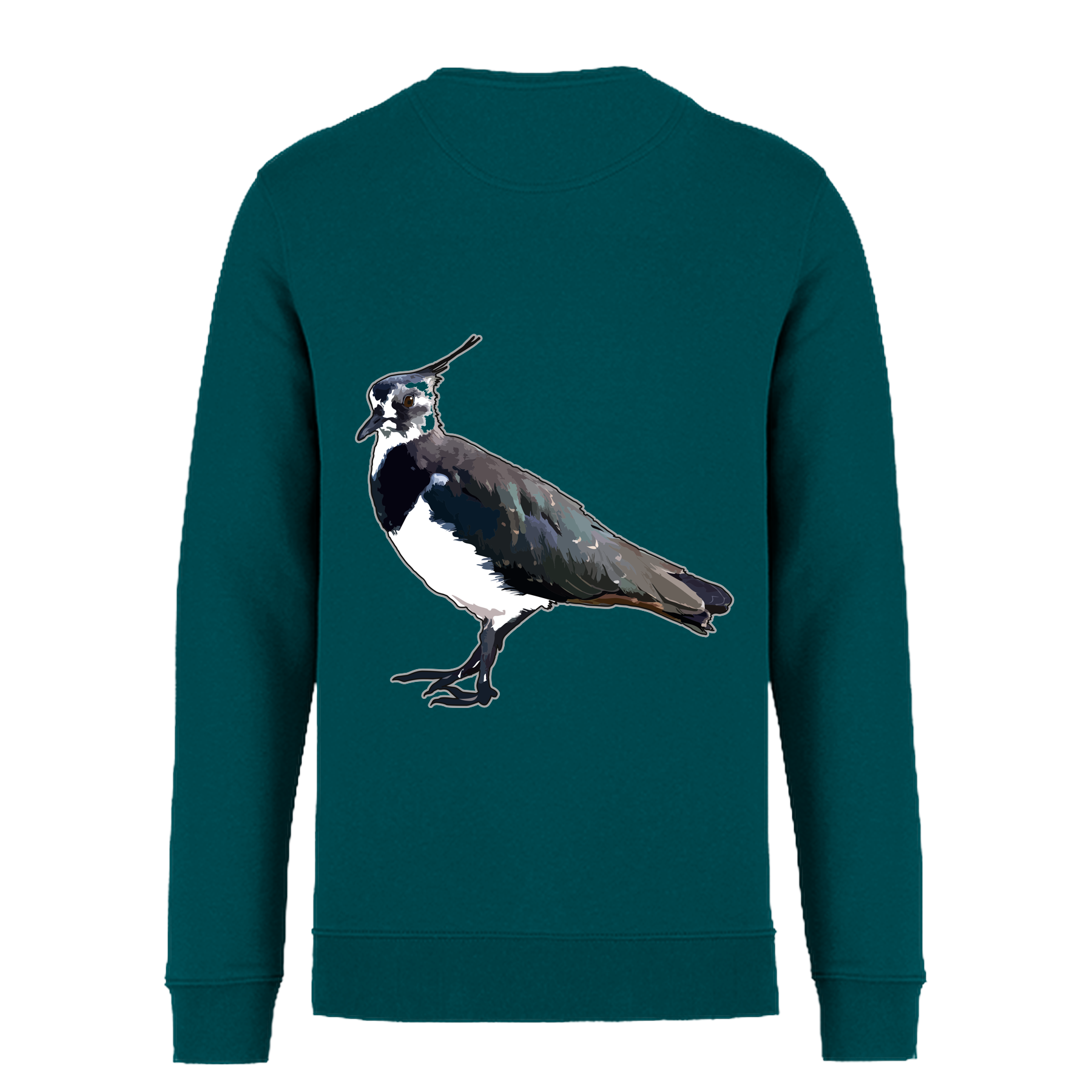 Kiebitz Bio Männer Sweatshirt Backprint