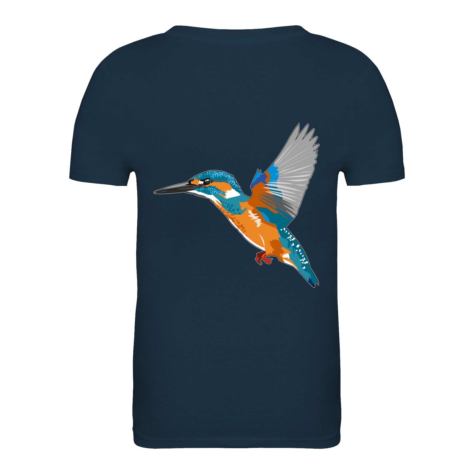 Eisvogel Bio Kinder Unisex T-Shirt Backprint