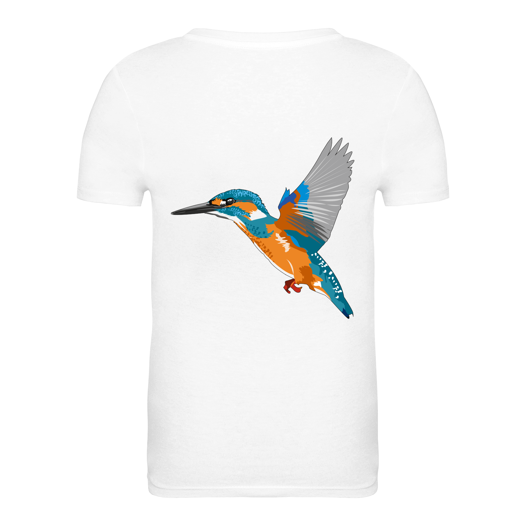 Eisvogel Bio Kinder Unisex T-Shirt Backprint