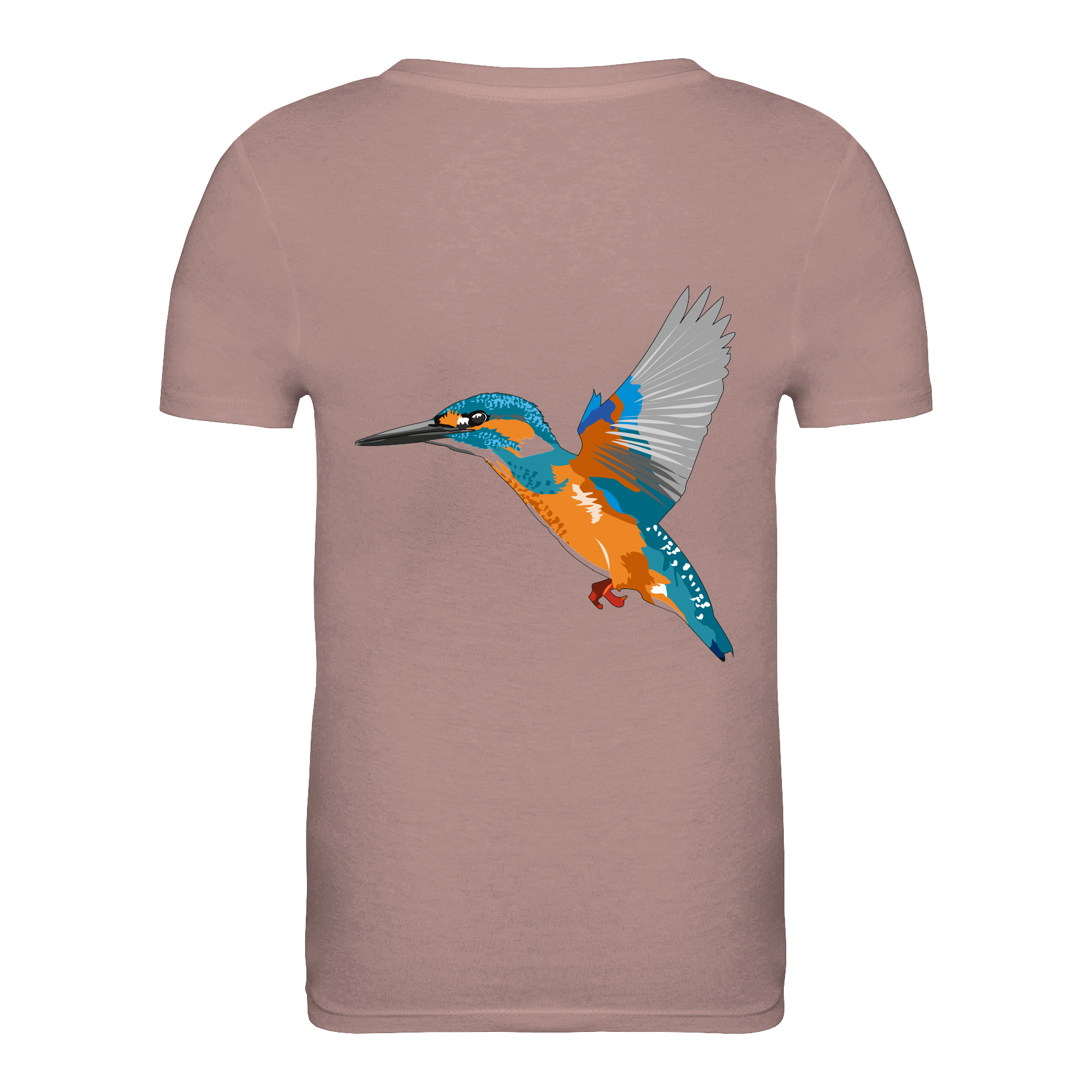 Eisvogel Bio Kinder Unisex T-Shirt Backprint