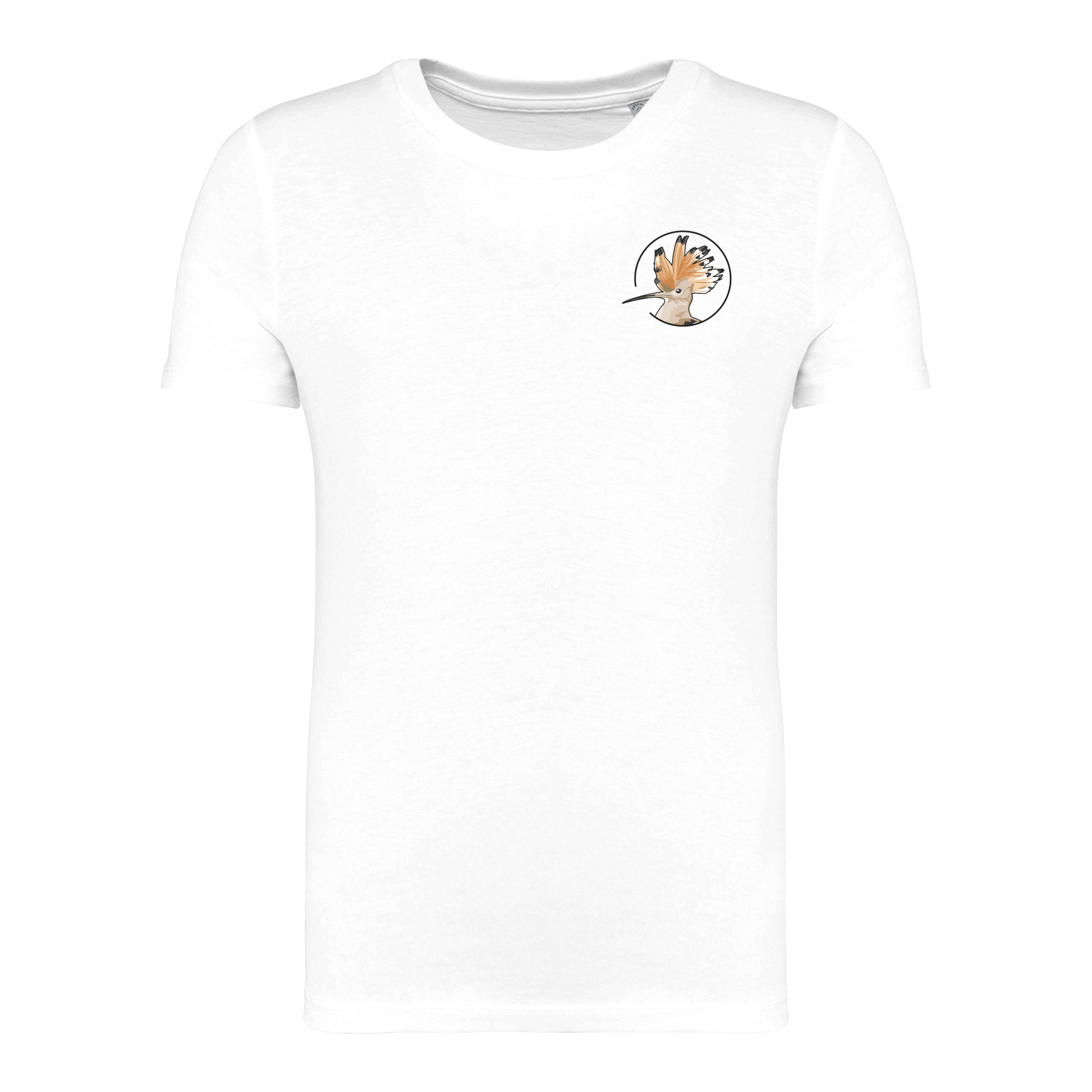 Wiedehopf Bio Kinder Unisex T-Shirt Backprint