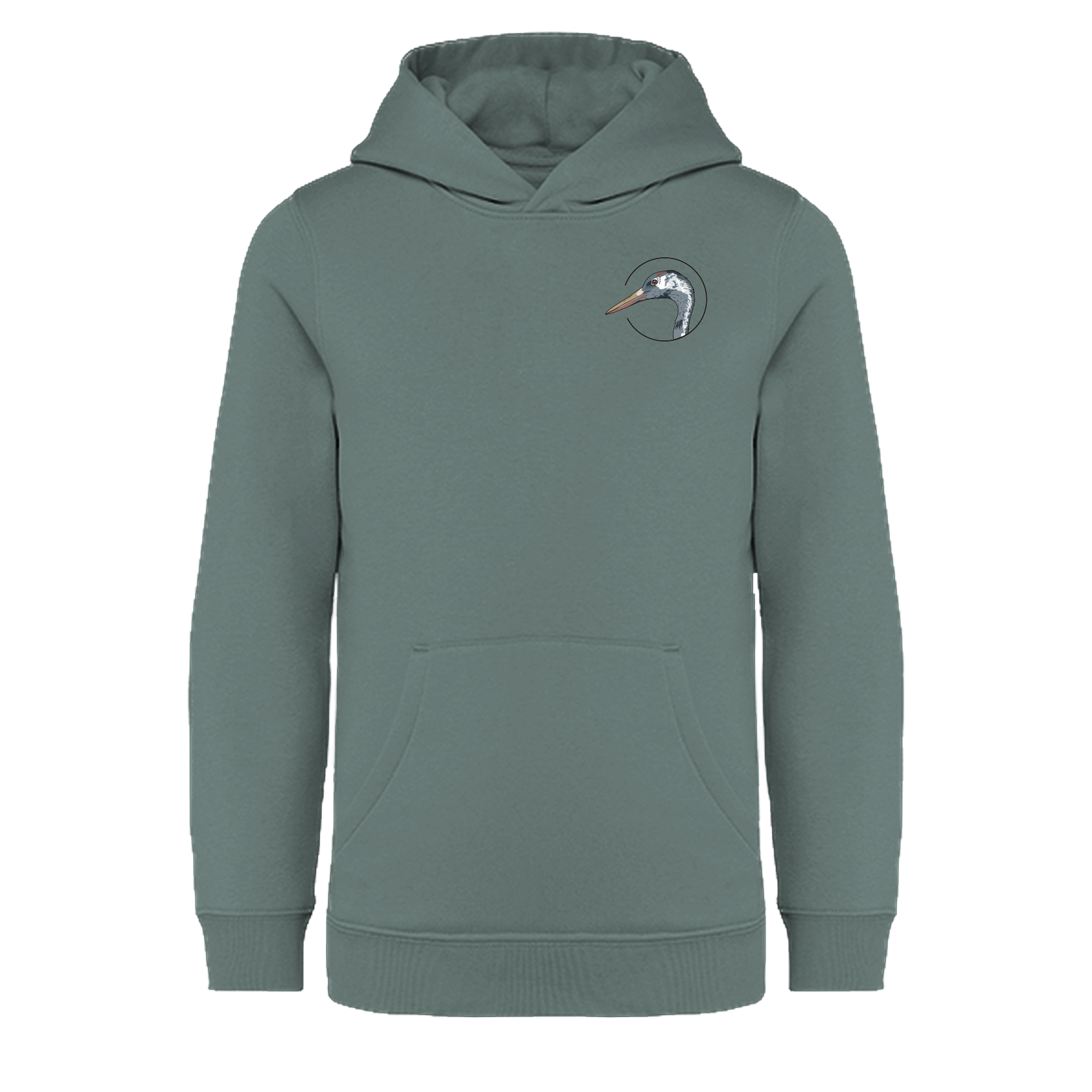 Kranich Bio Kinder Unisex Hoodie