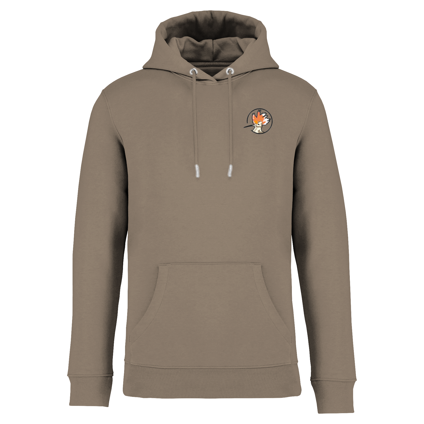 Wiedehopf Bio Männer Hoodie Stick
