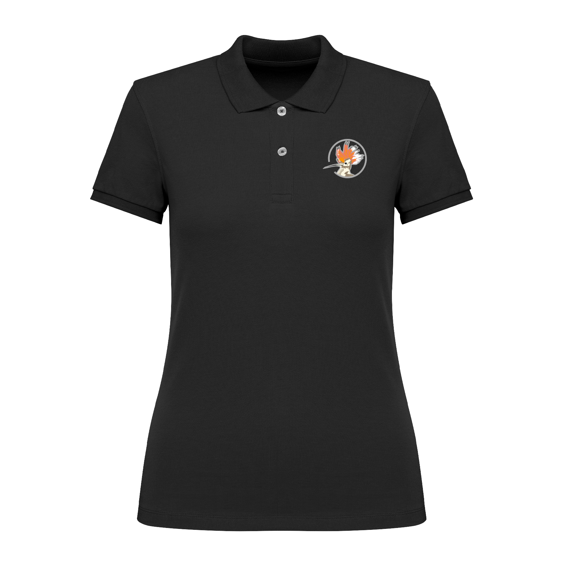 Wiedehopf Bio Frauen Poloshirt Stick