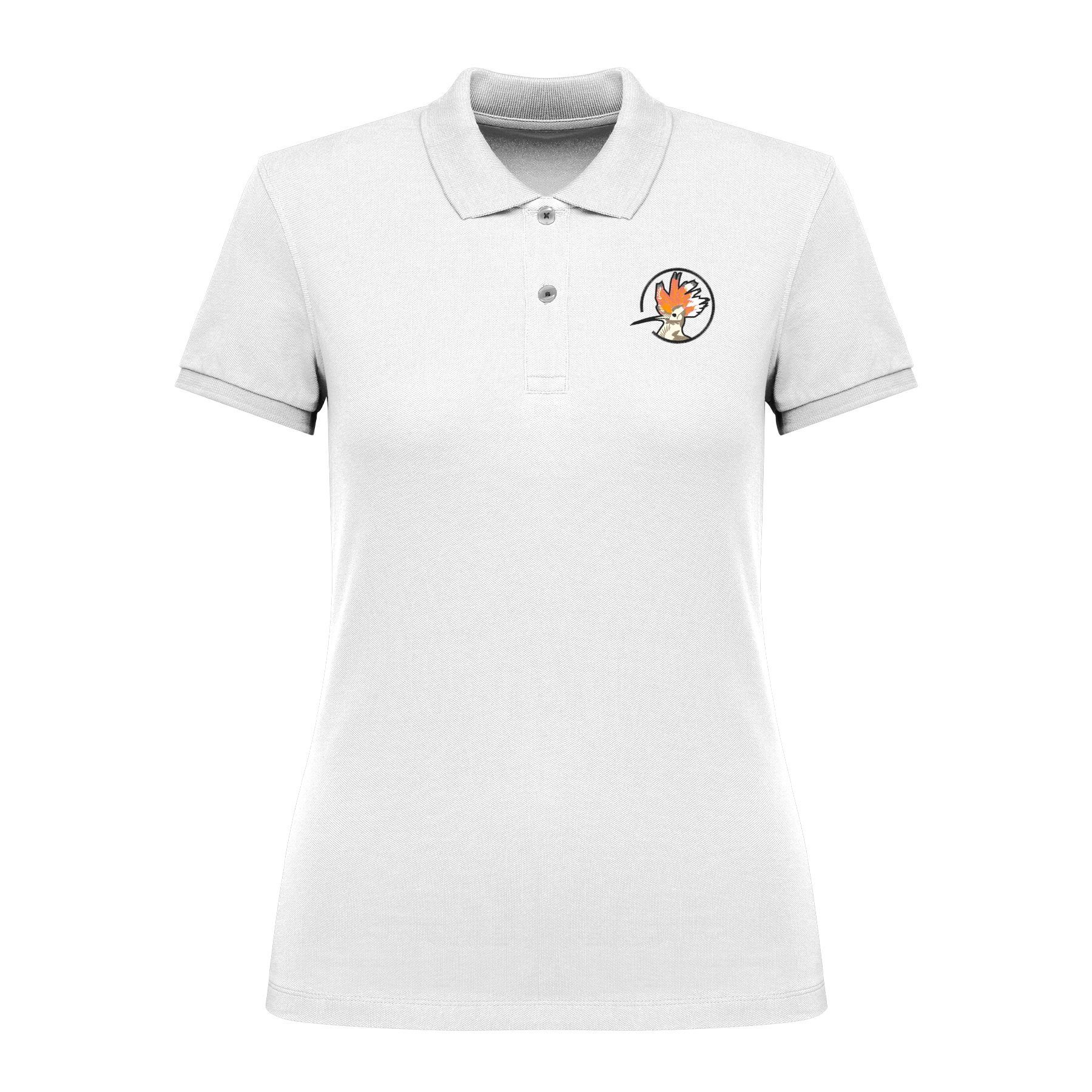 Wiedehopf Bio Frauen Poloshirt Stick