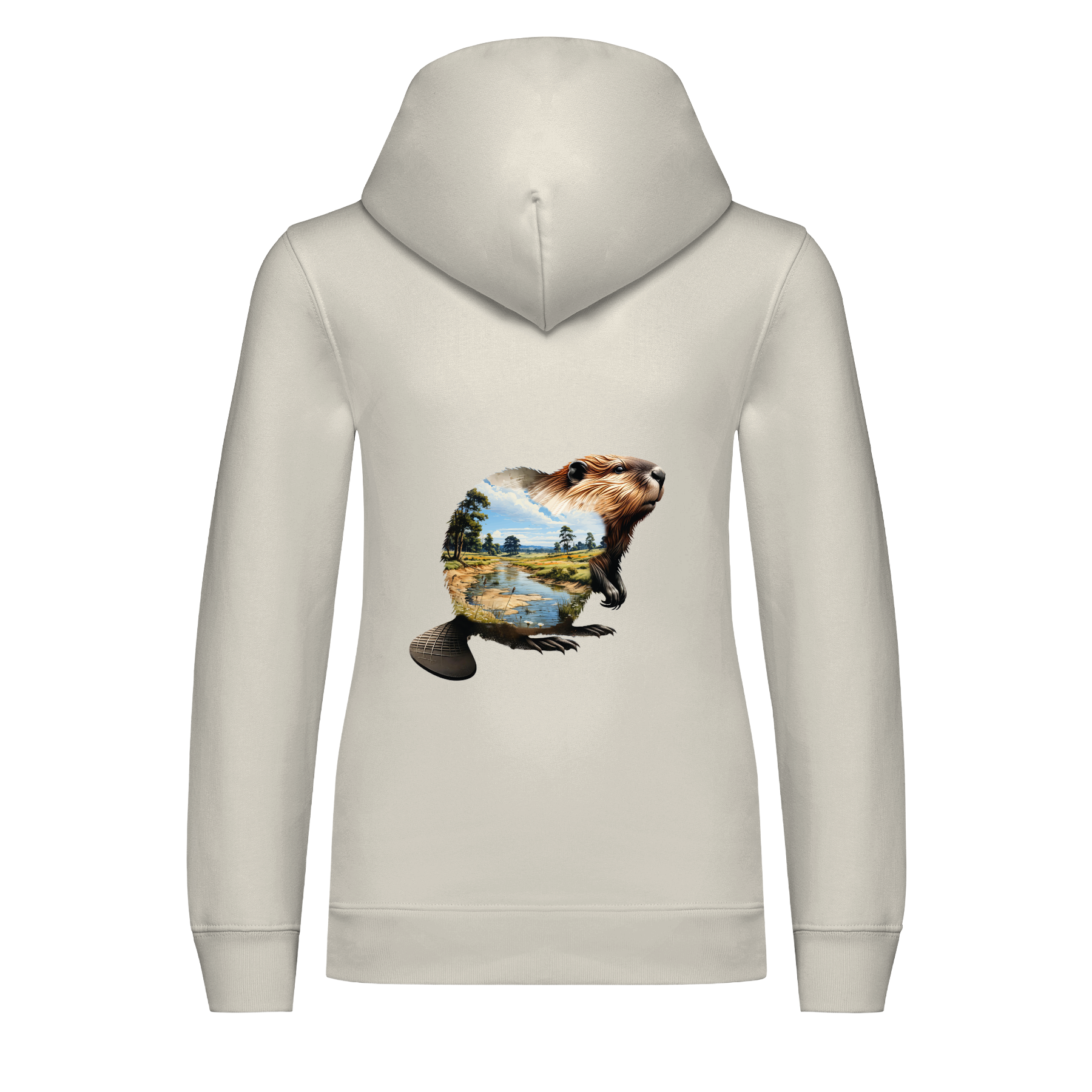 Biber Bio Kinder Unisex Hoodie Backprint