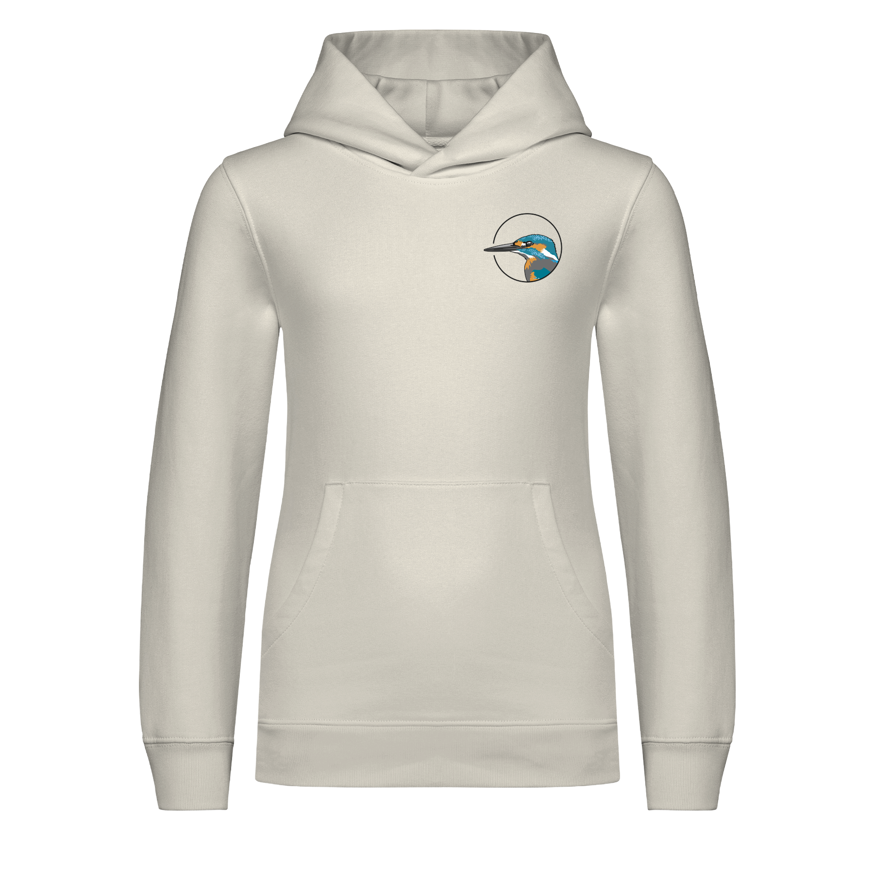 Eisvogel Bio Kinder Unisex Hoodie Backprint