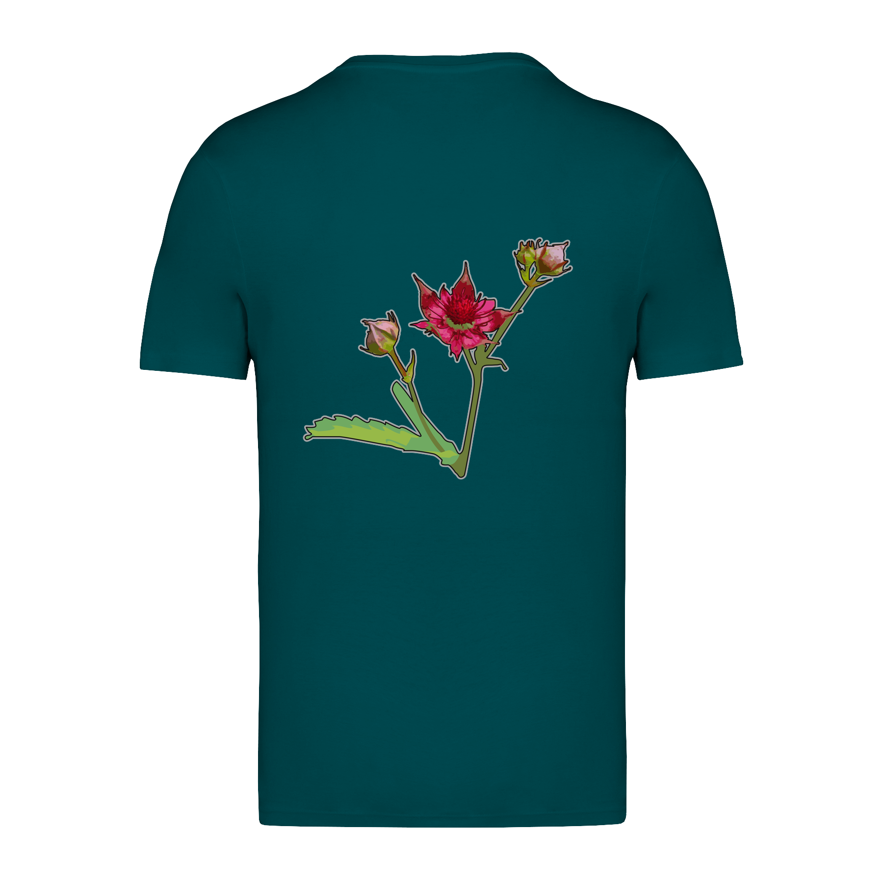 Sumpf-Blutauge Bio Männer T-Shirt Backprint