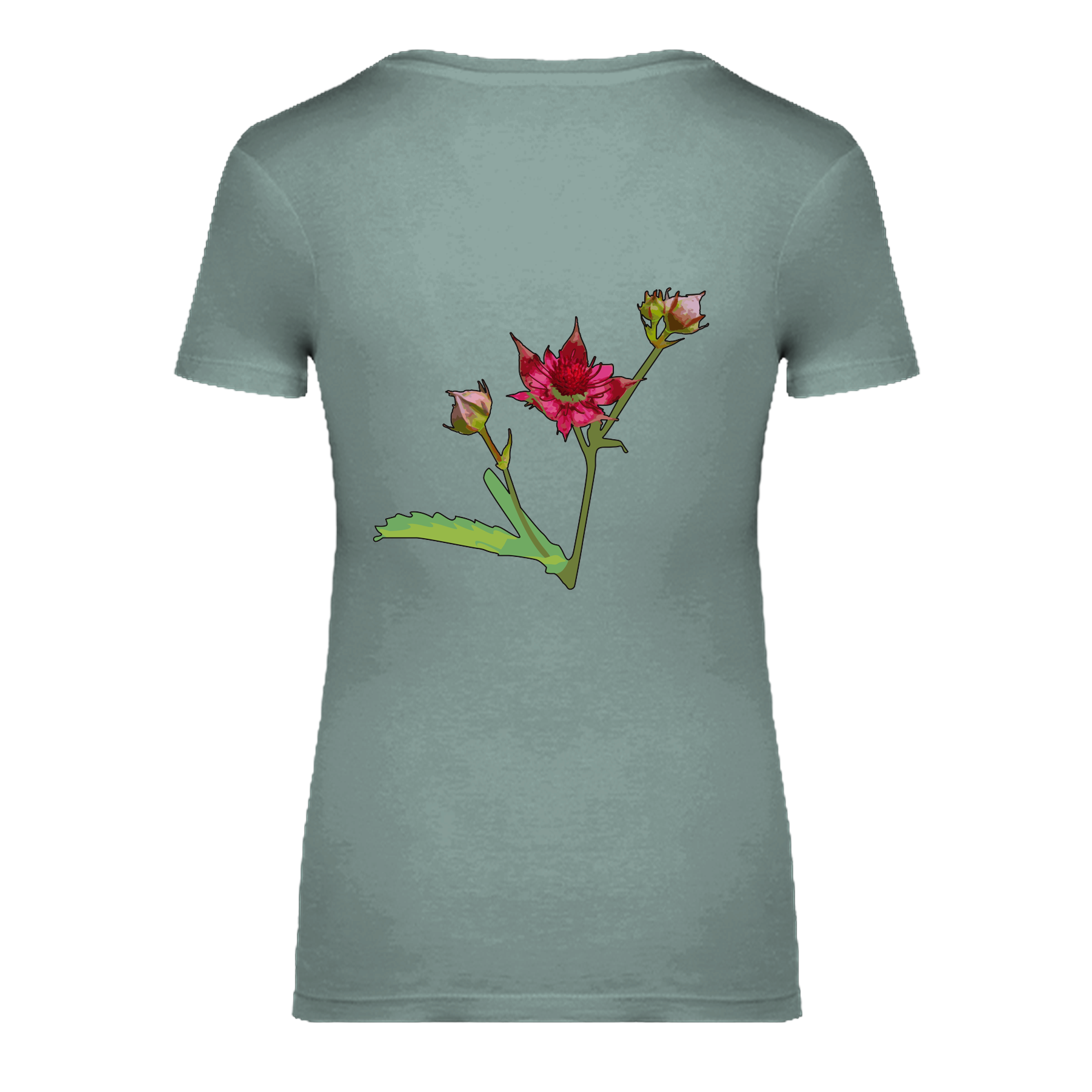 Sumpf-Blutauge Bio Frauen T-Shirt Backprint