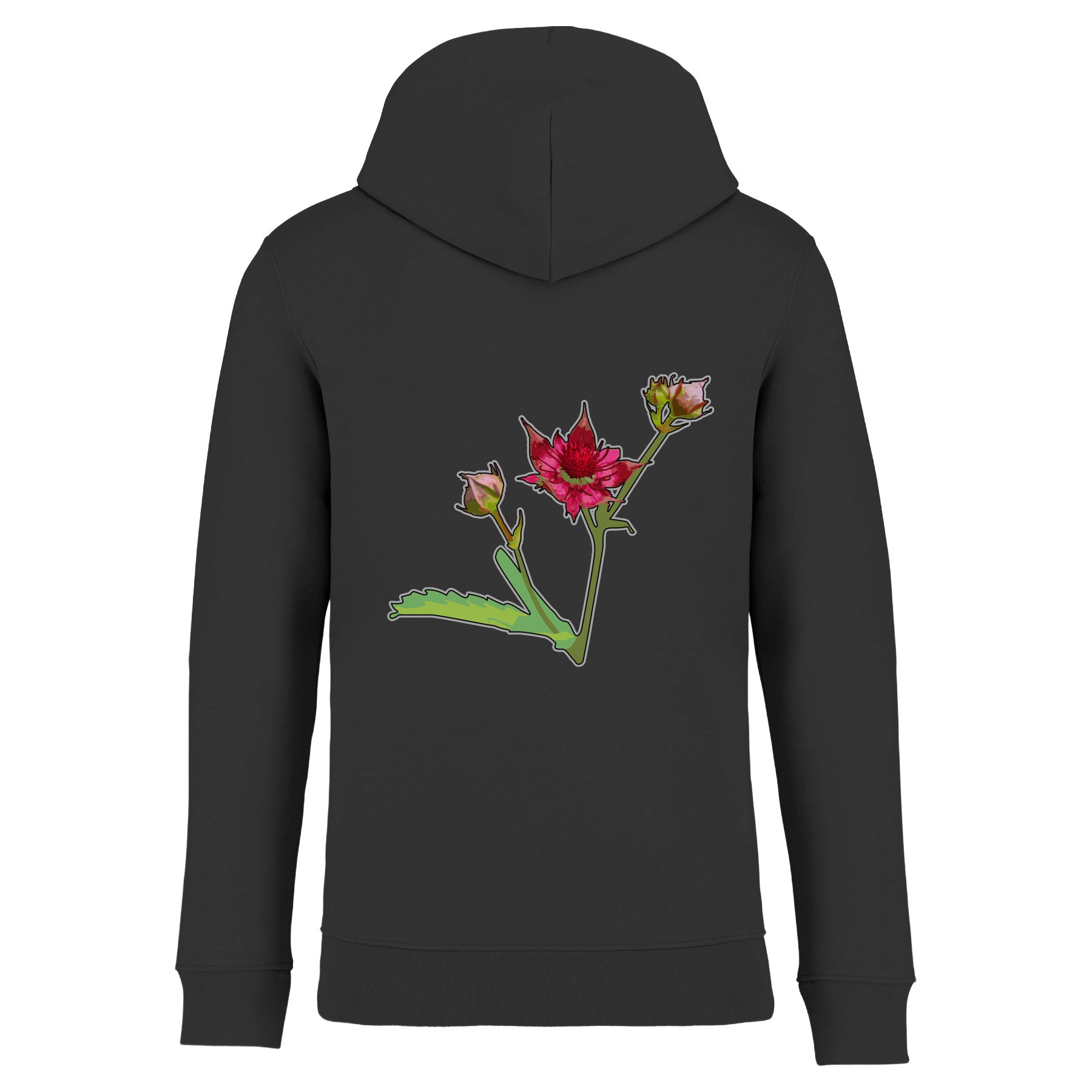 Sumpf-Blutauge Bio Unisex Hoodie Backprint