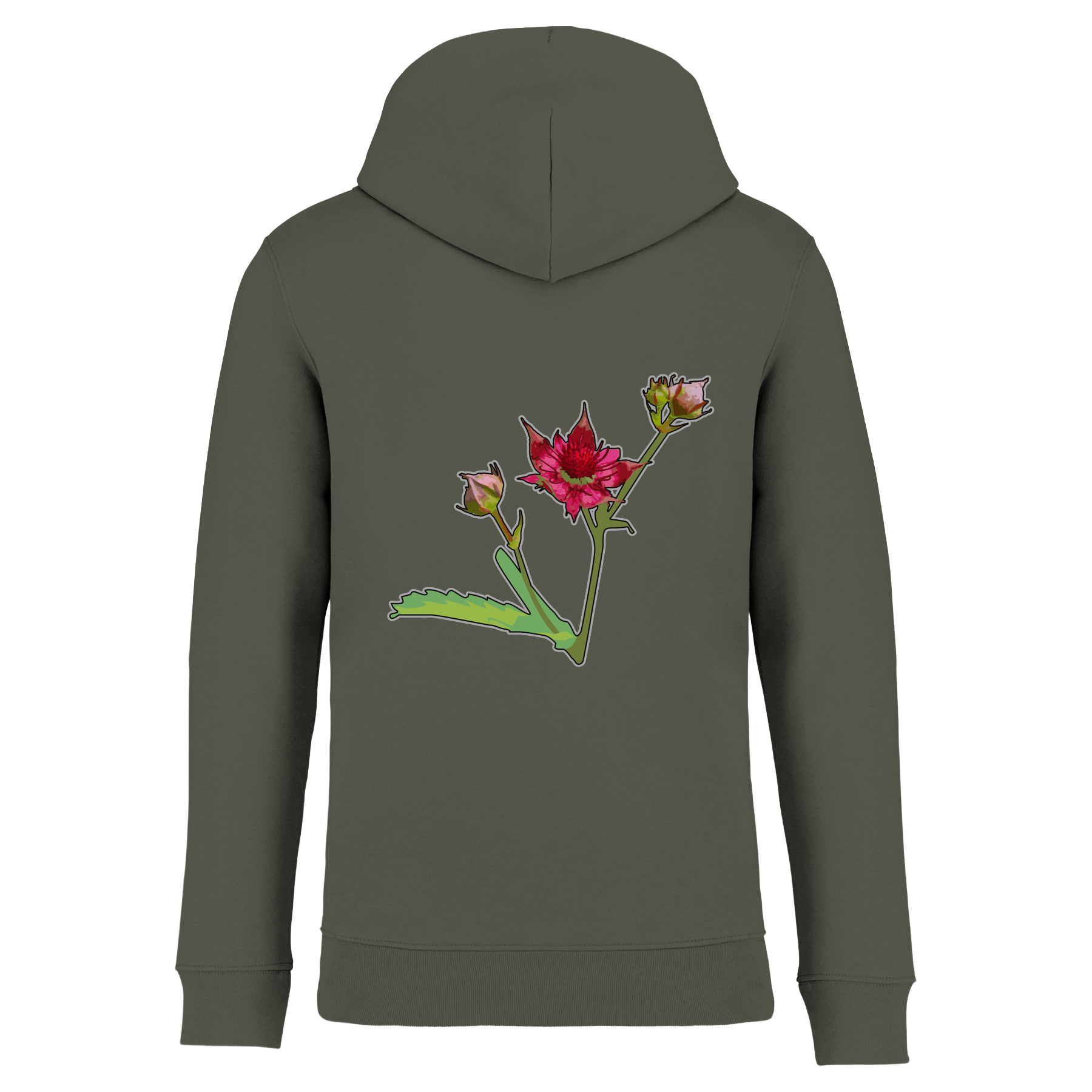 Sumpf-Blutauge Bio Unisex Hoodie Backprint