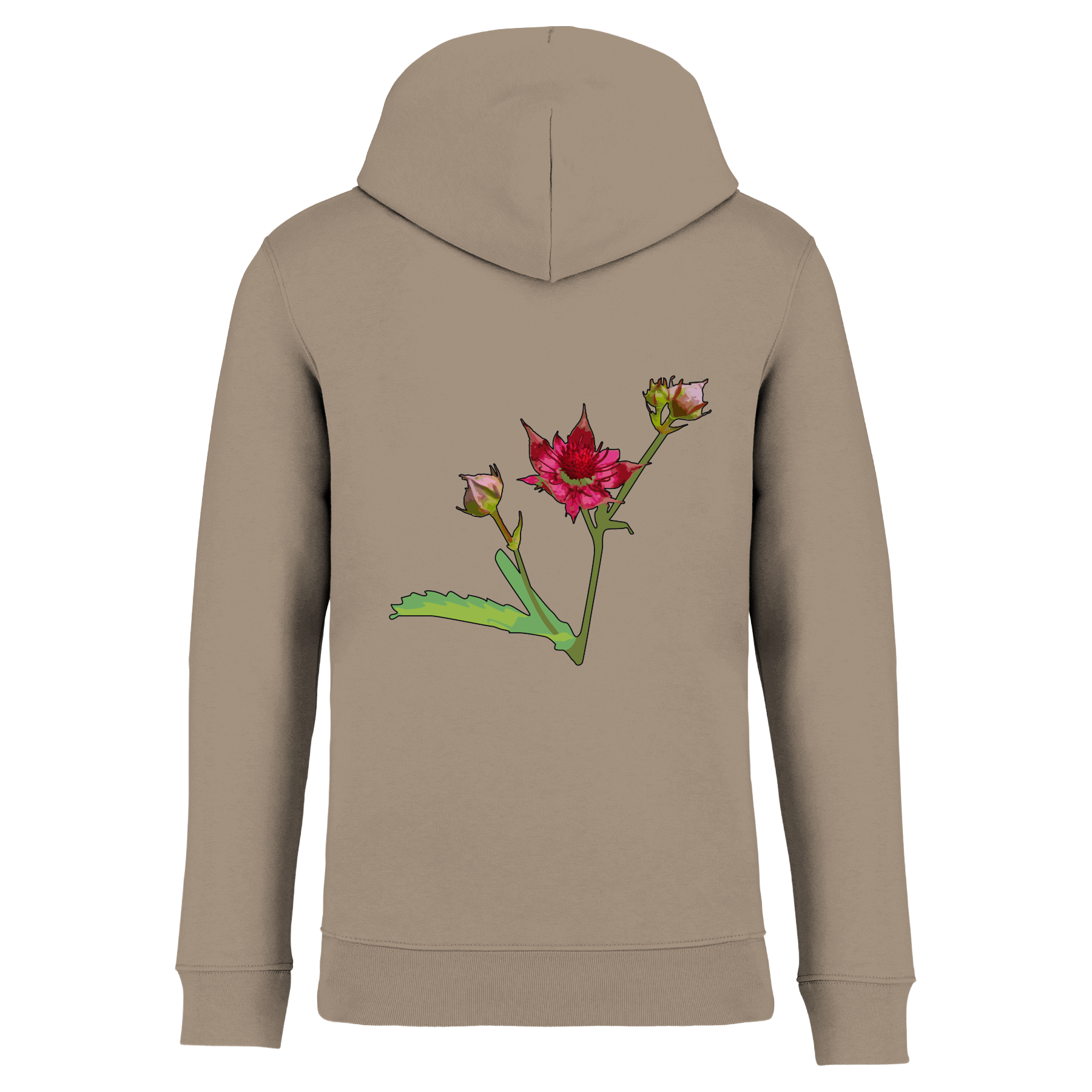 Sumpf-Blutauge Bio Männer Hoodie Backprint