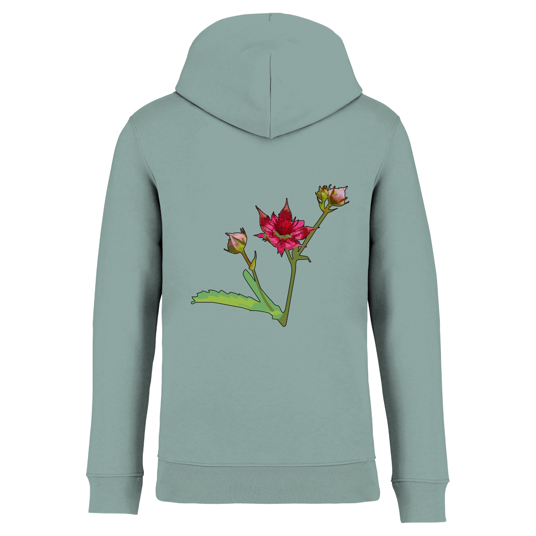 Sumpf-Blutauge Bio Unisex Hoodie Backprint