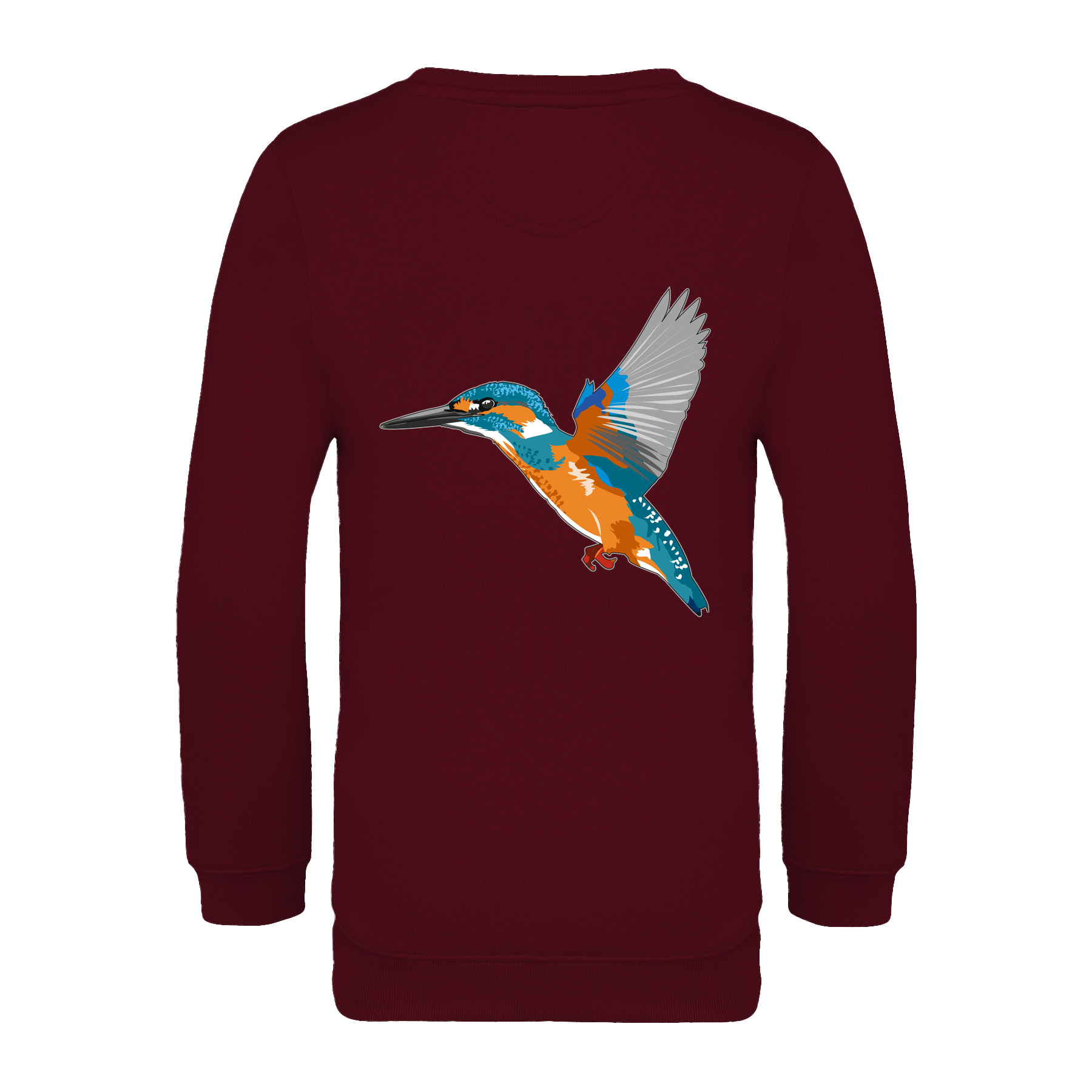 Eisvogel Bio Kinder Unisex Sweatshirt Backprint