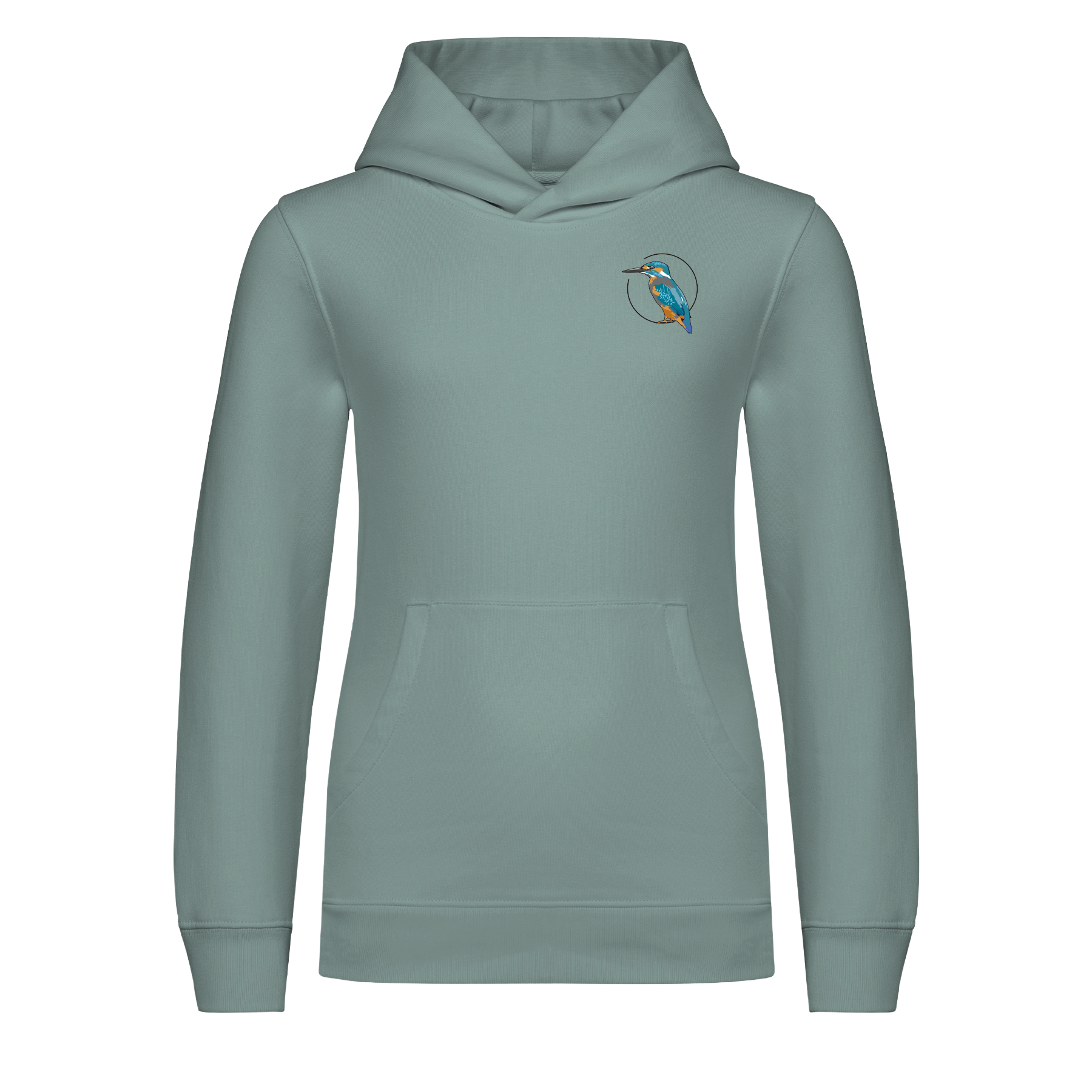 Eisvogel ganz Bio Kinder Unisex Hoodie