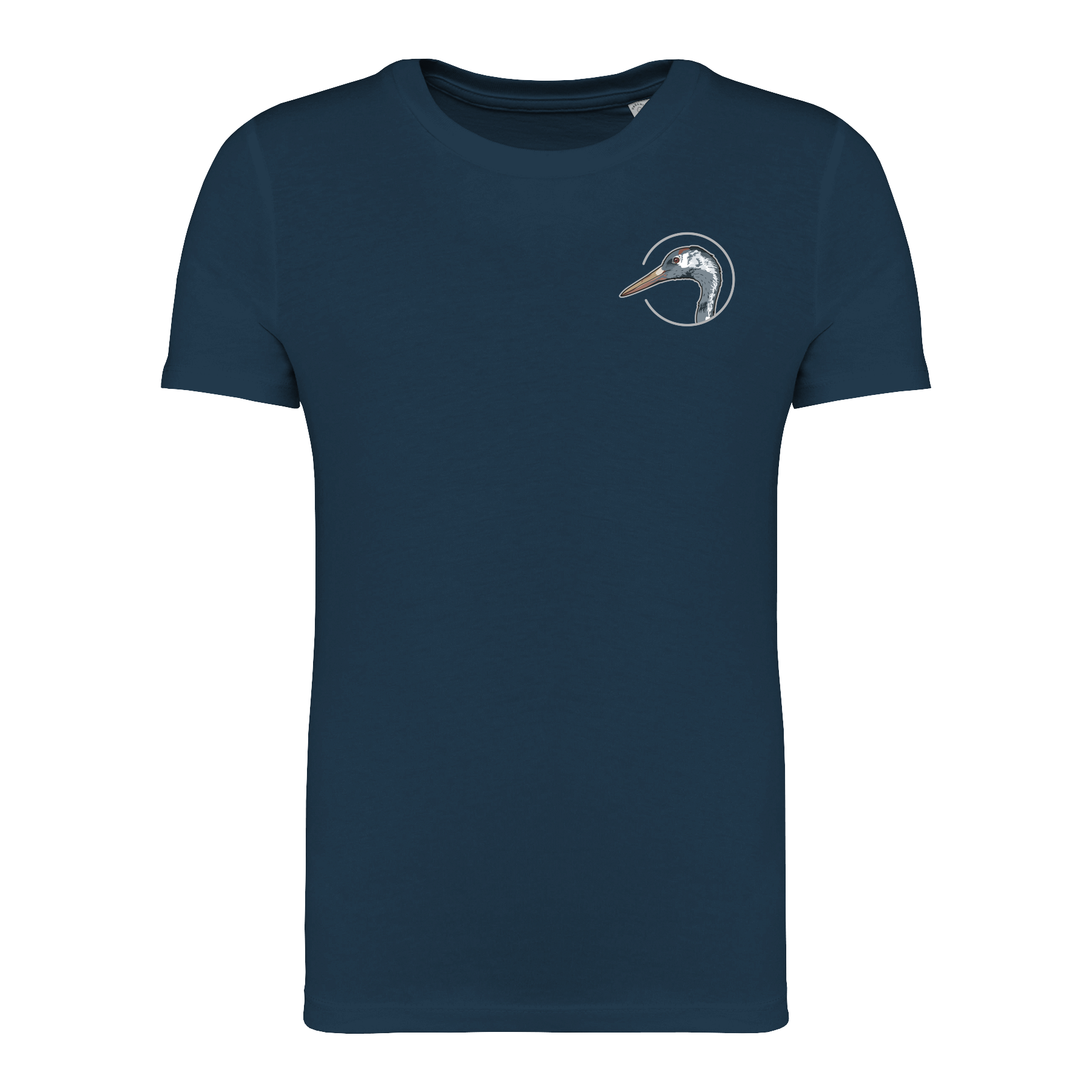 Kranich Bio Kinder Unisex T-Shirt Backprint