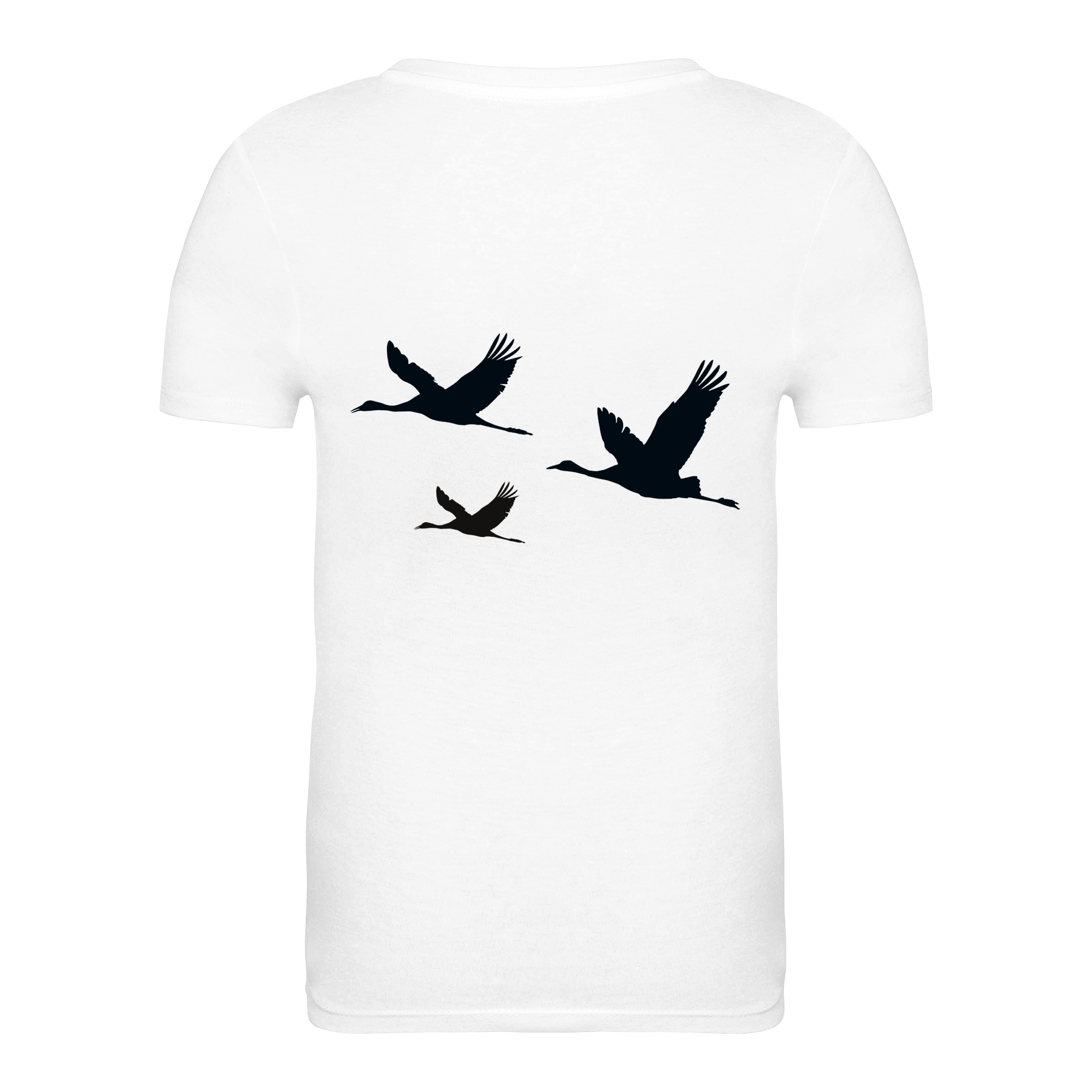 Kranich Bio Kinder Unisex T-Shirt Backprint