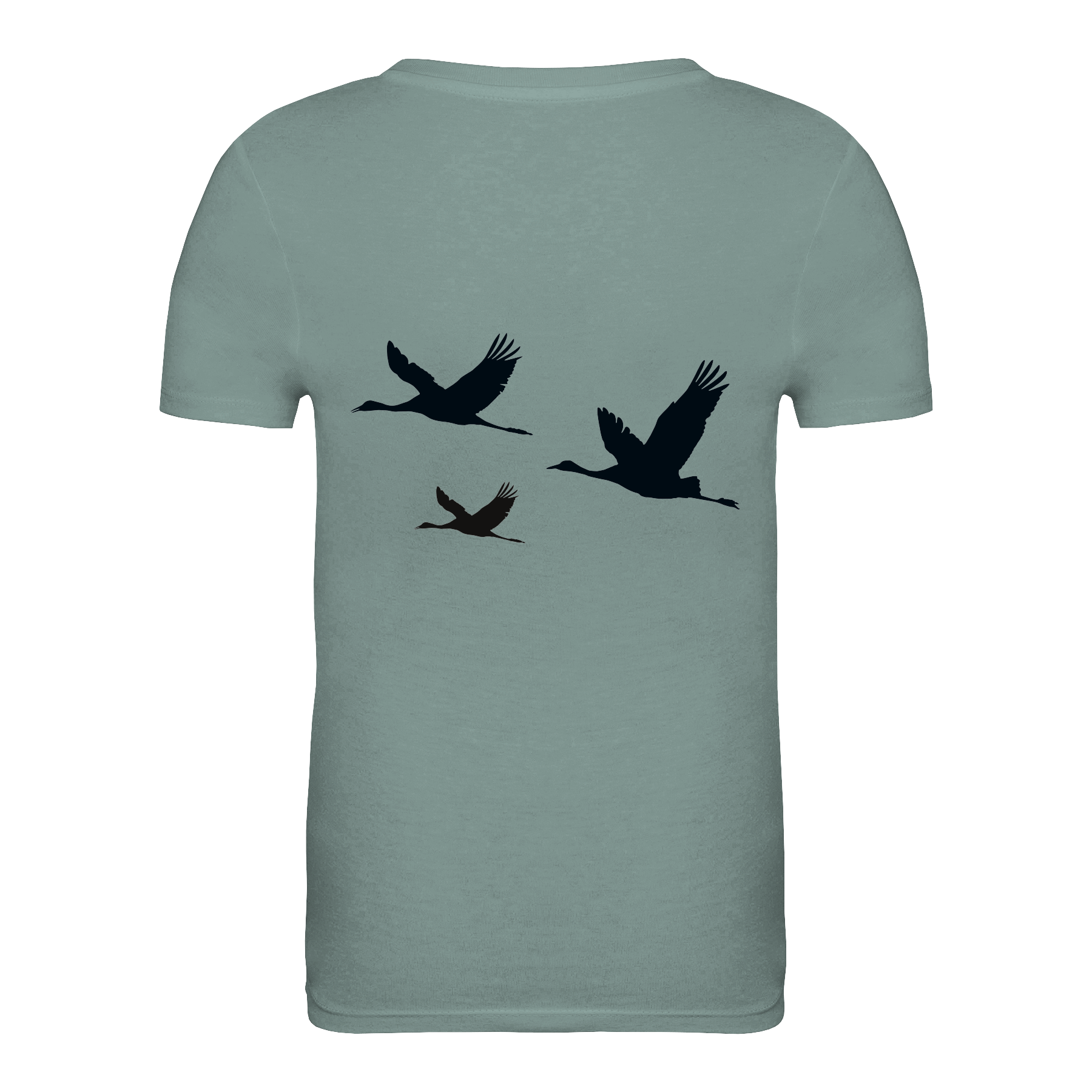 Kranich Bio Kinder Unisex T-Shirt Backprint