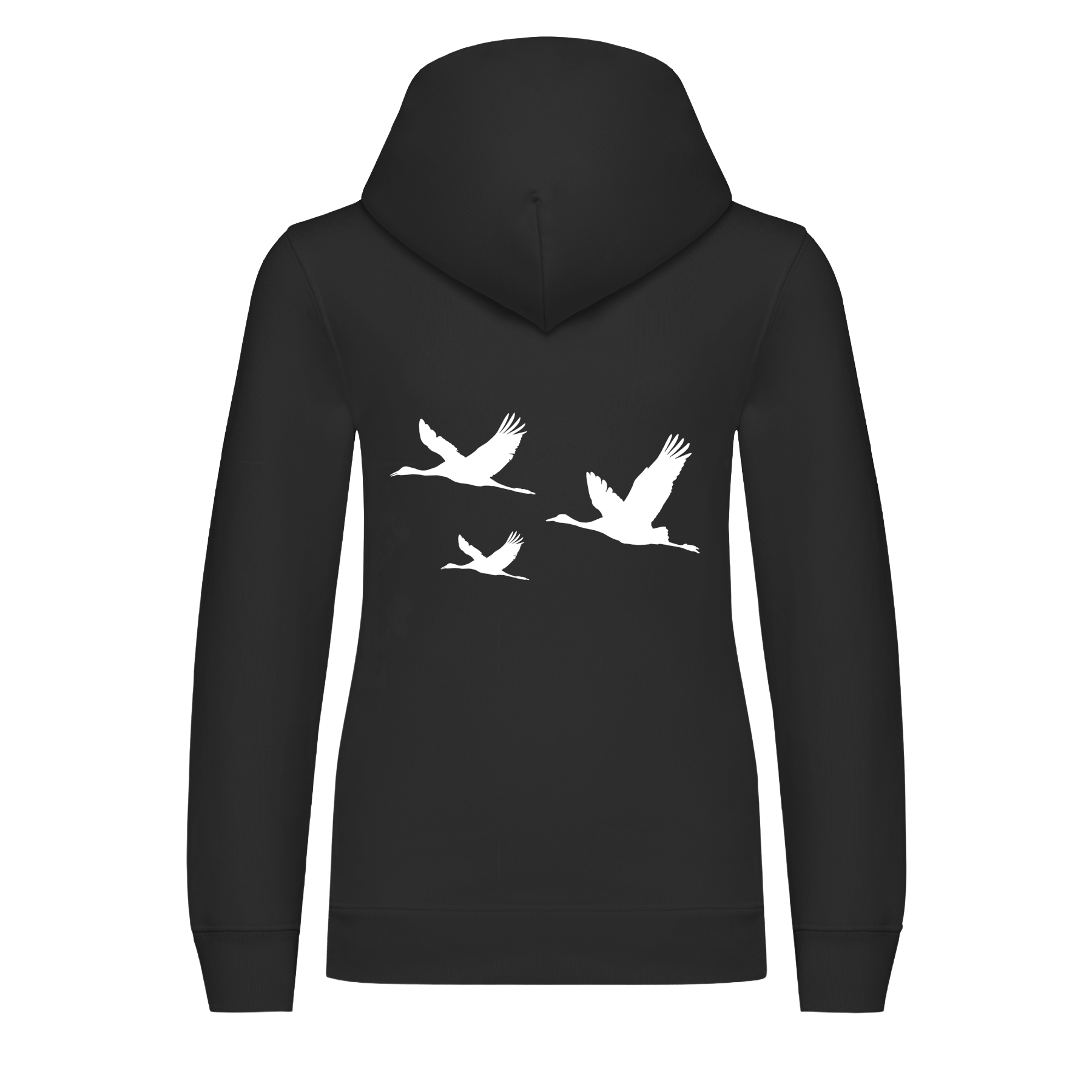 Kranich Bio Kinder Unisex Hoodie Backprint