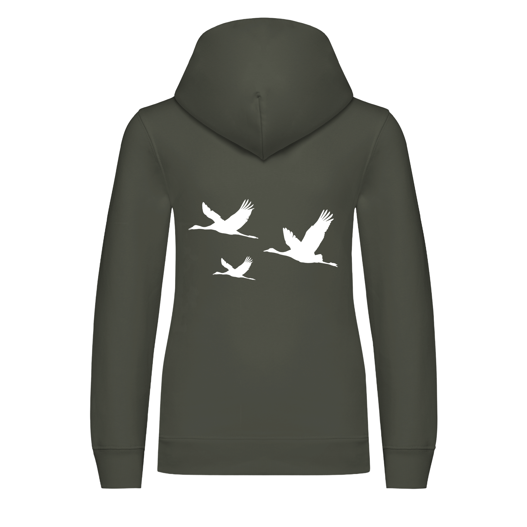 Kranich Bio Kinder Unisex Hoodie Backprint