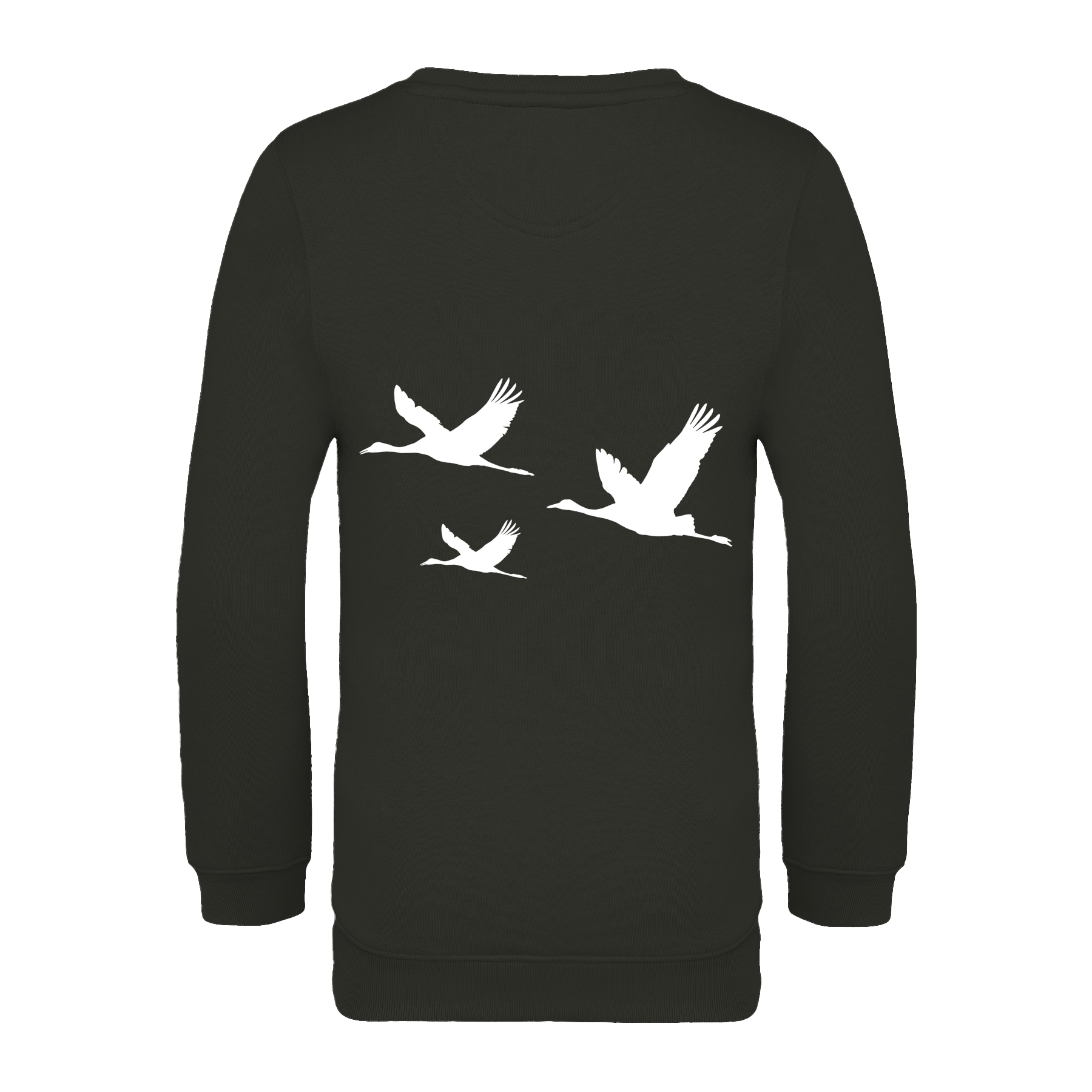 Kranich Bio Kinder Unisex Sweatshirt Backprint