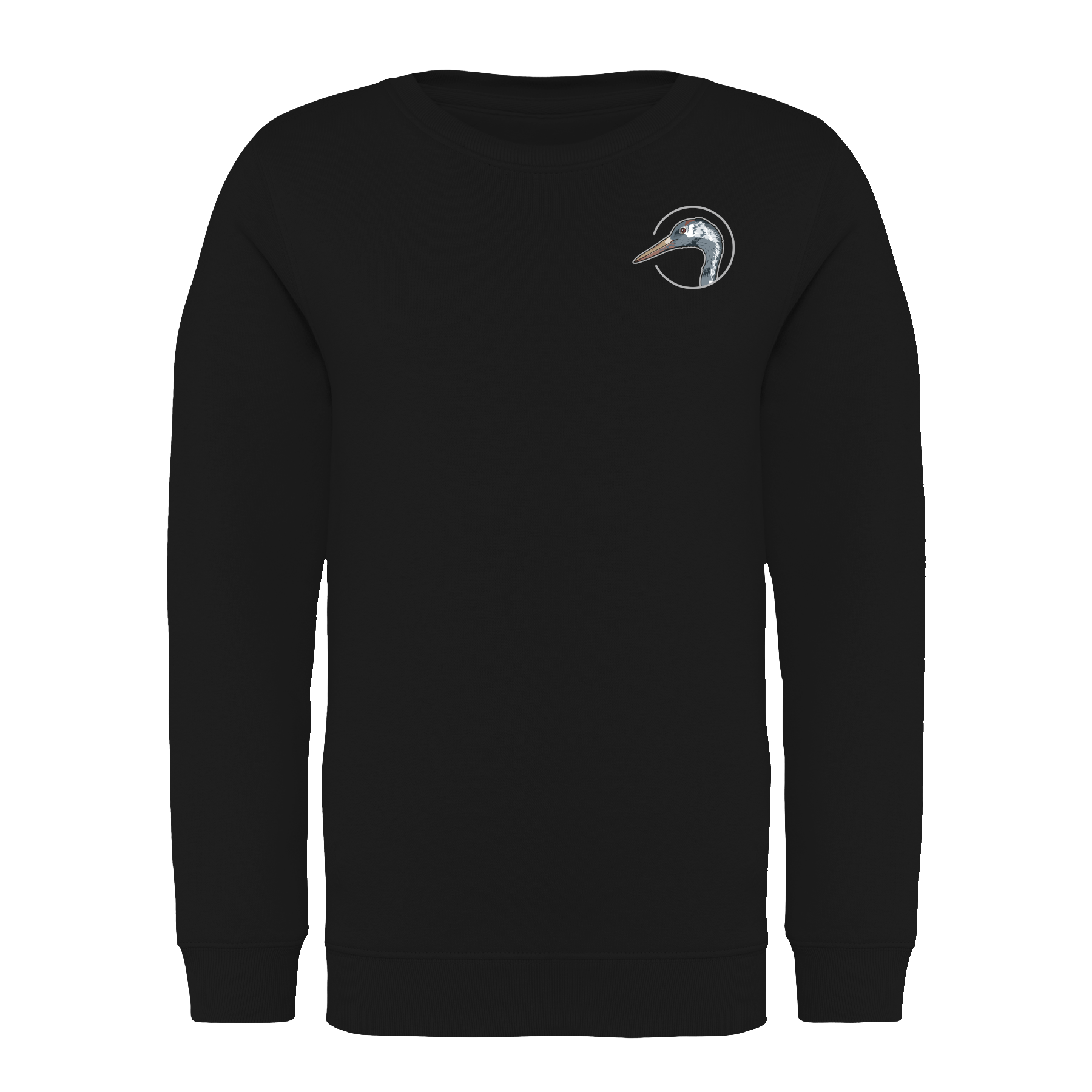 Kranich Bio Kinder Unisex Sweatshirt Backprint