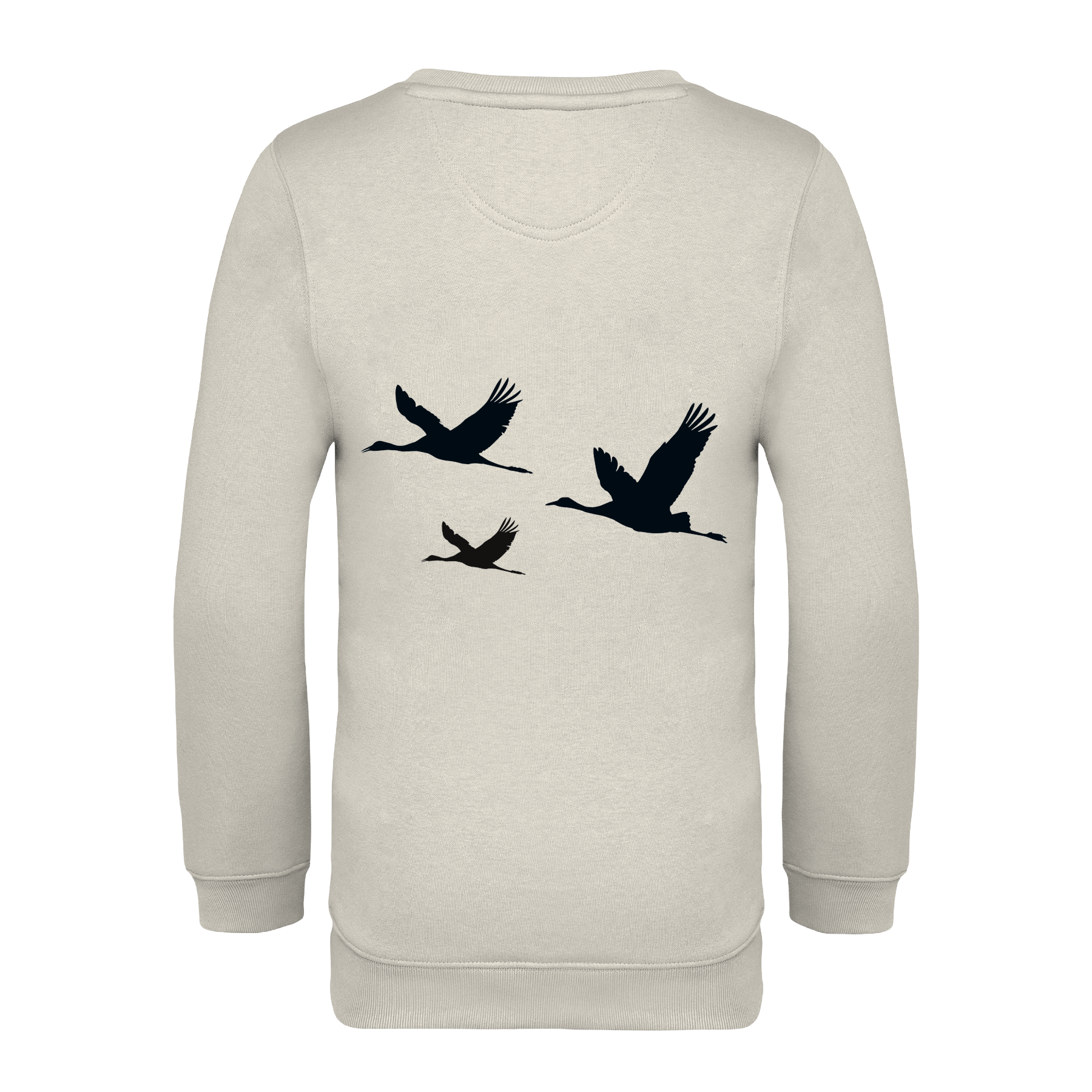Kranich Bio Kinder Unisex Sweatshirt Backprint