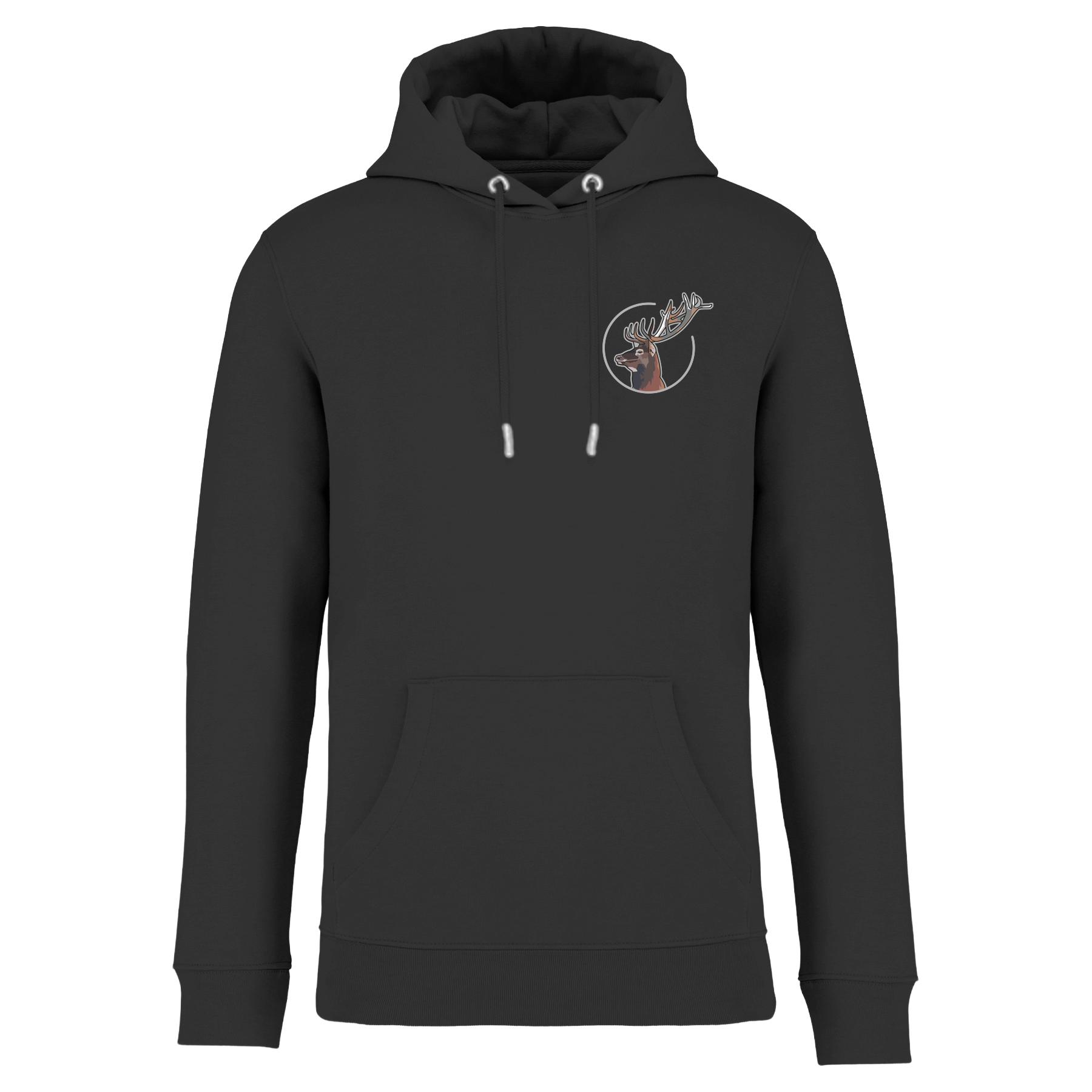 Hirsch Bio Männer Hoodie