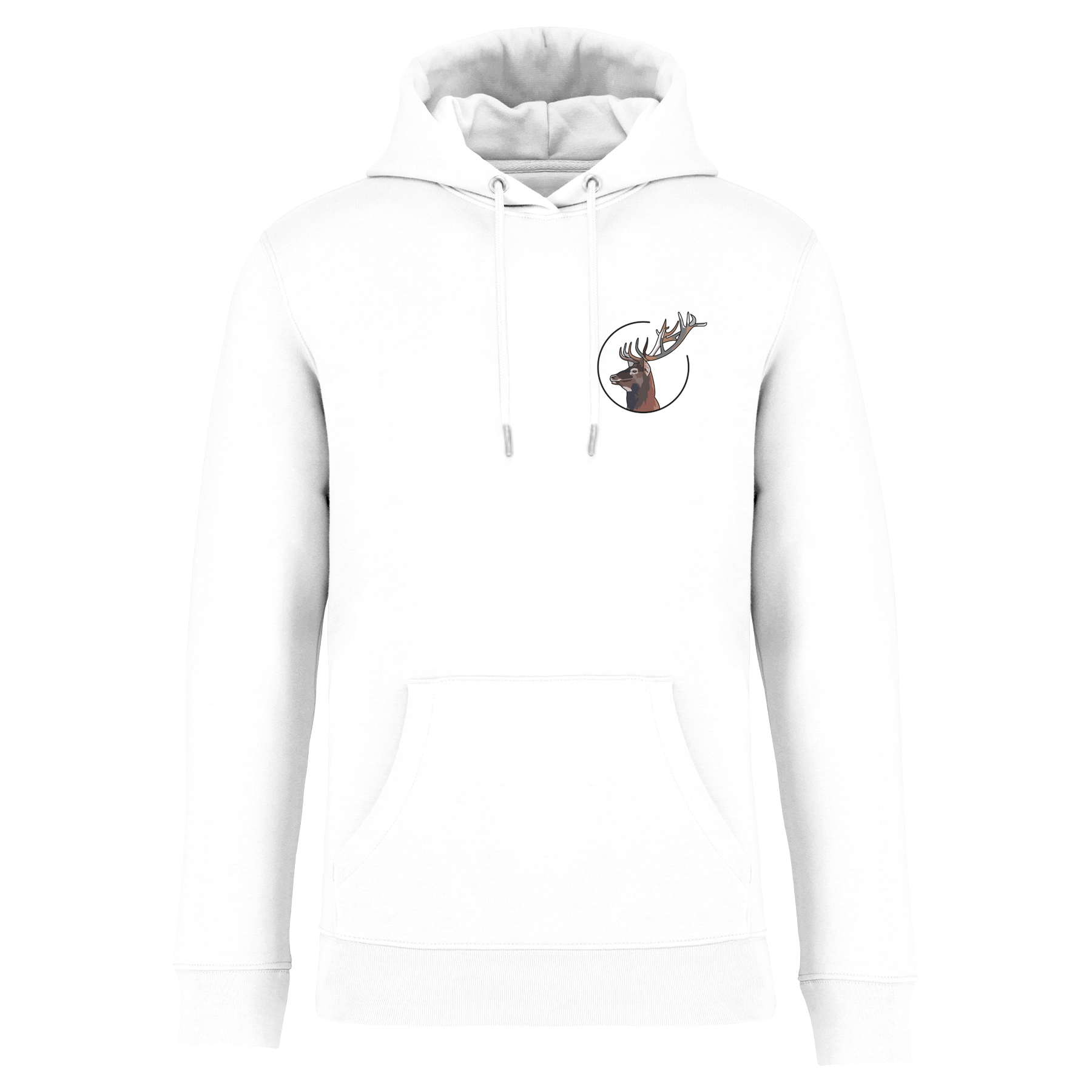 Hirsch Bio Männer Hoodie