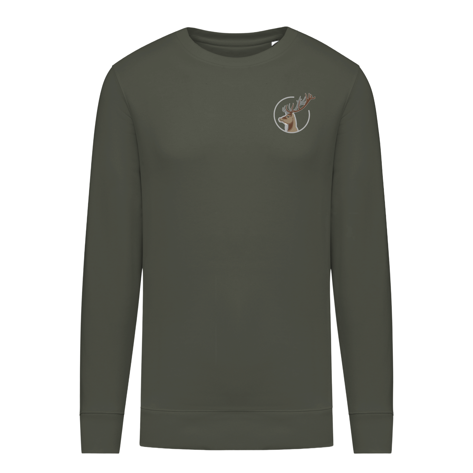 Hirsch Bio Männer Sweatshirt Stick