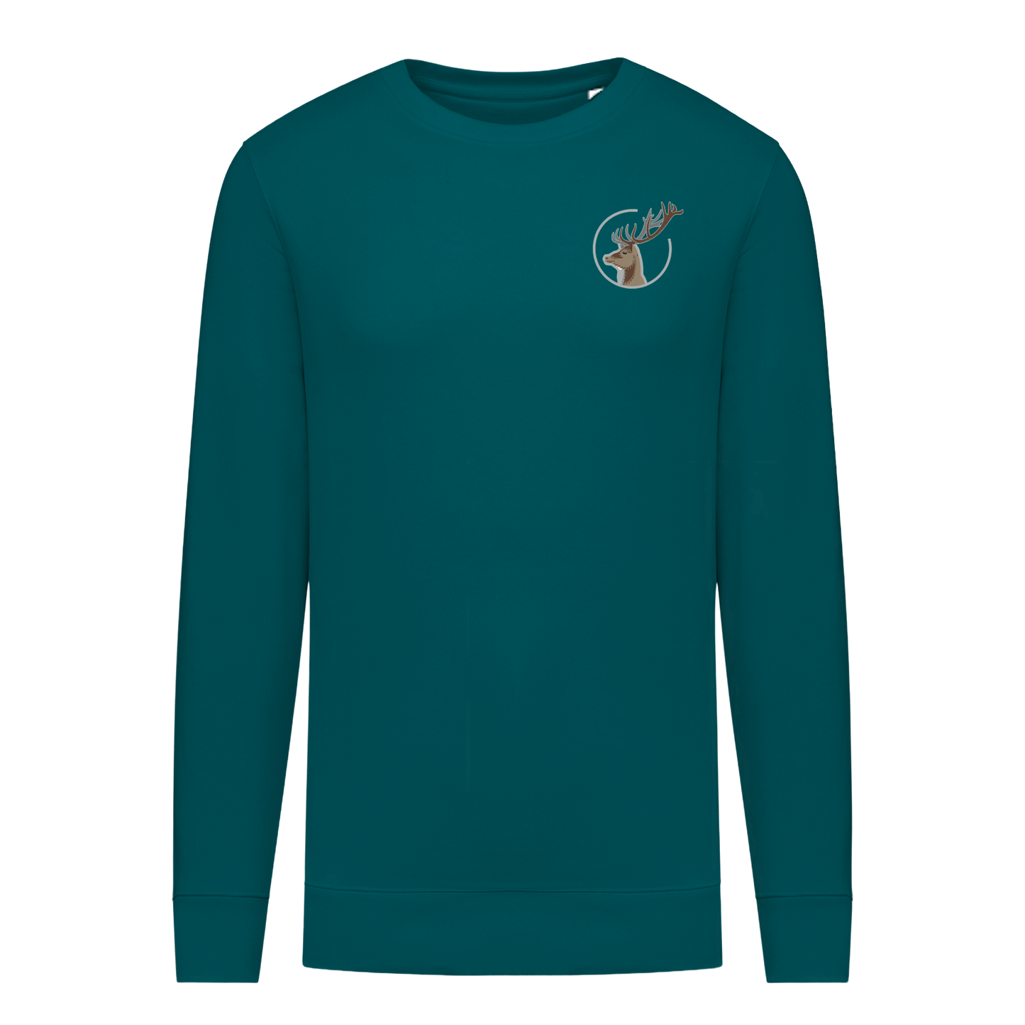 Hirsch Bio Männer Sweatshirt Stick