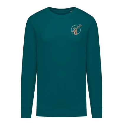 Hirsch Bio Männer Sweatshirt Stick