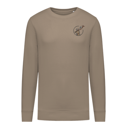 Hirsch Bio Männer Sweatshirt Stick