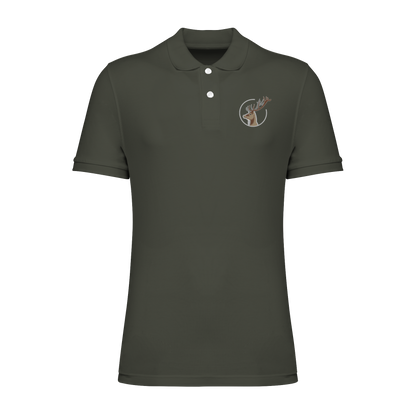 Hirsch Bio Männer Poloshirt Stick
