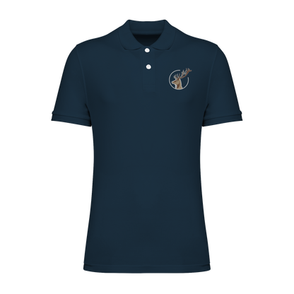 Hirsch Bio Männer Poloshirt Stick