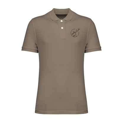 Hirsch Bio Männer Poloshirt Stick
