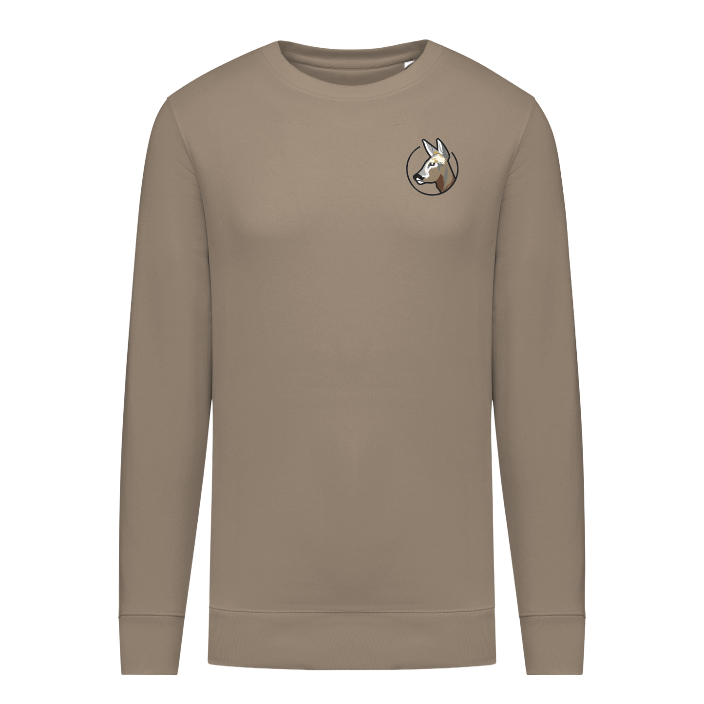 Reh Bio Männer Sweatshirt Stick