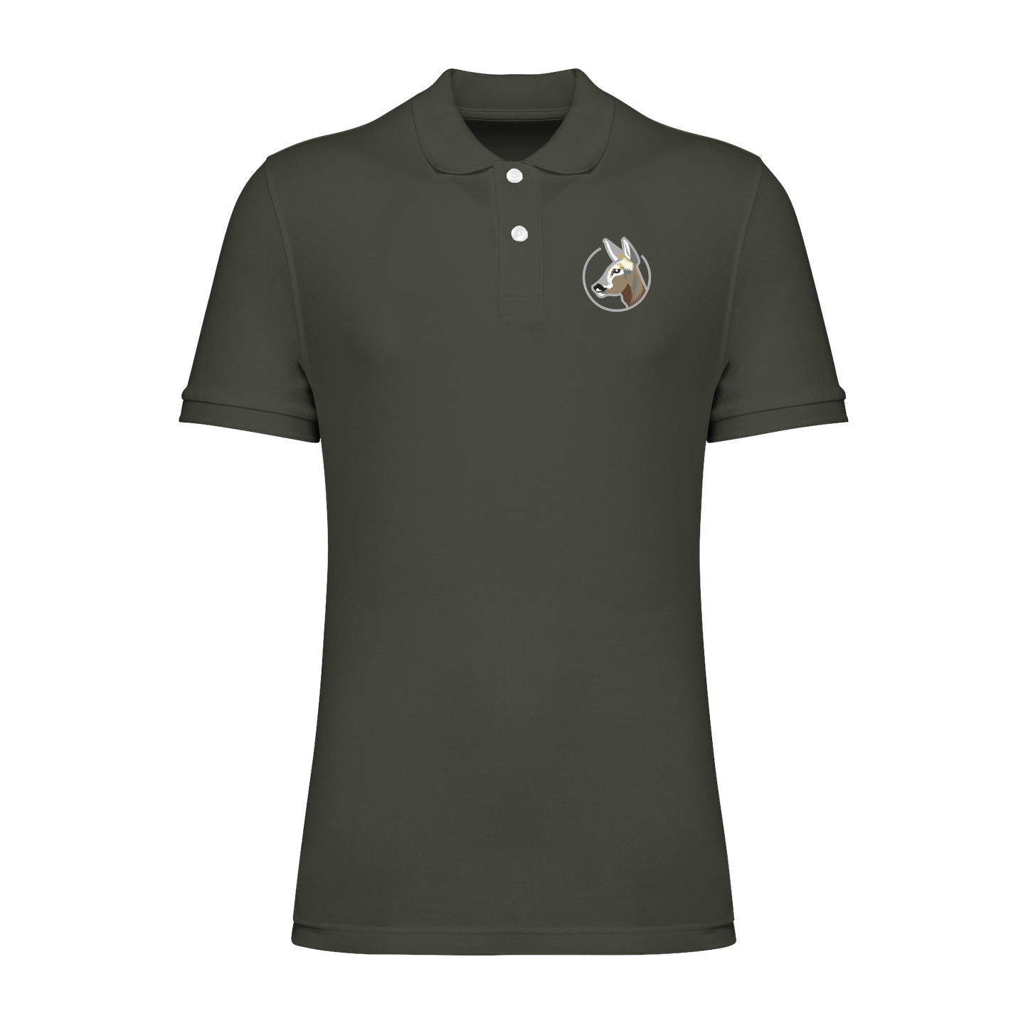 Reh Bio Männer Poloshirt Stick