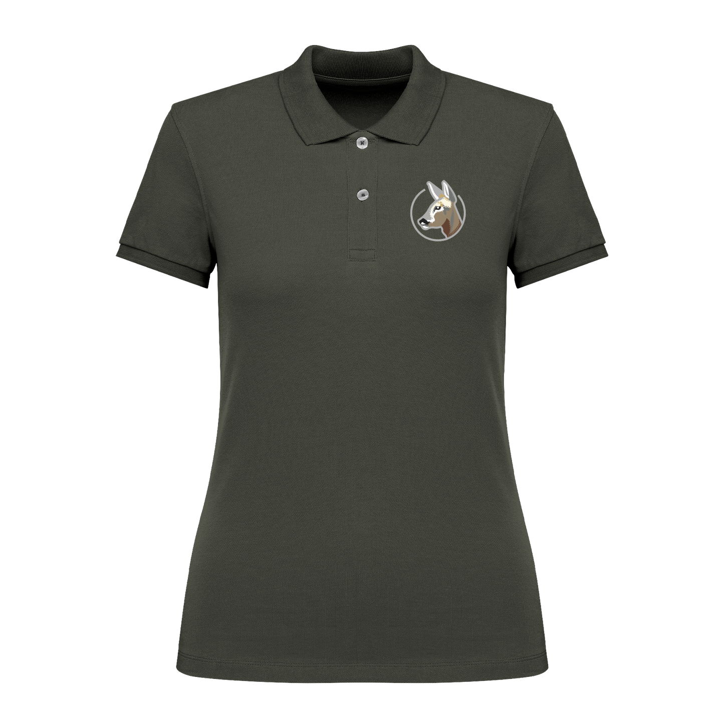 Reh Bio Frauen Poloshirt Stick