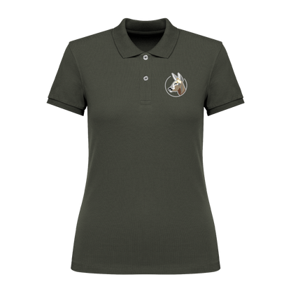 Reh Bio Frauen Poloshirt Stick