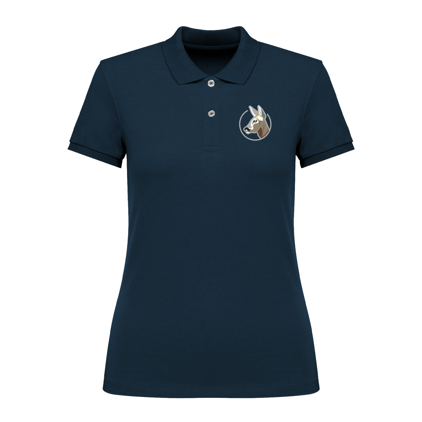 Reh Bio Frauen Poloshirt Stick