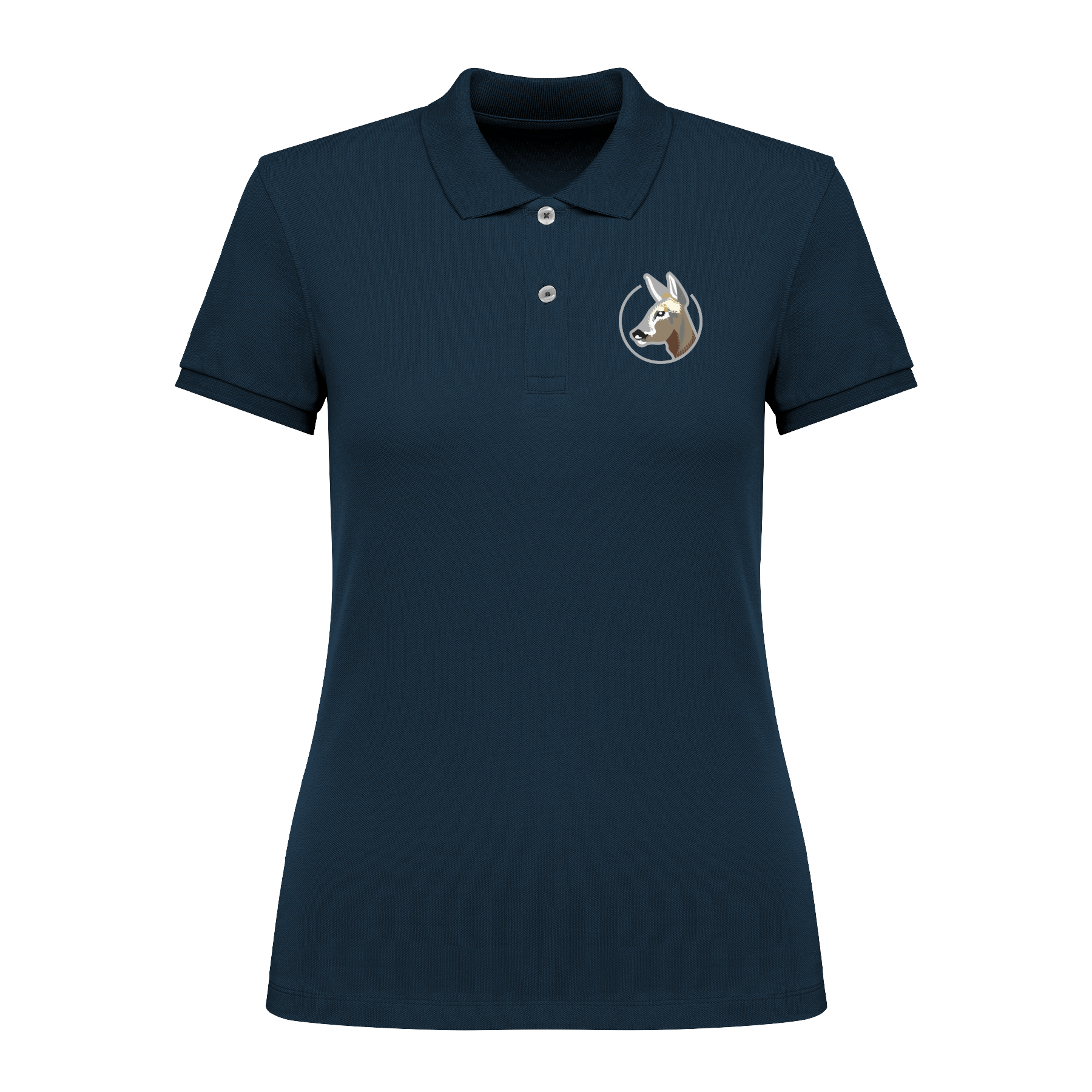 Reh Bio Frauen Poloshirt Stick