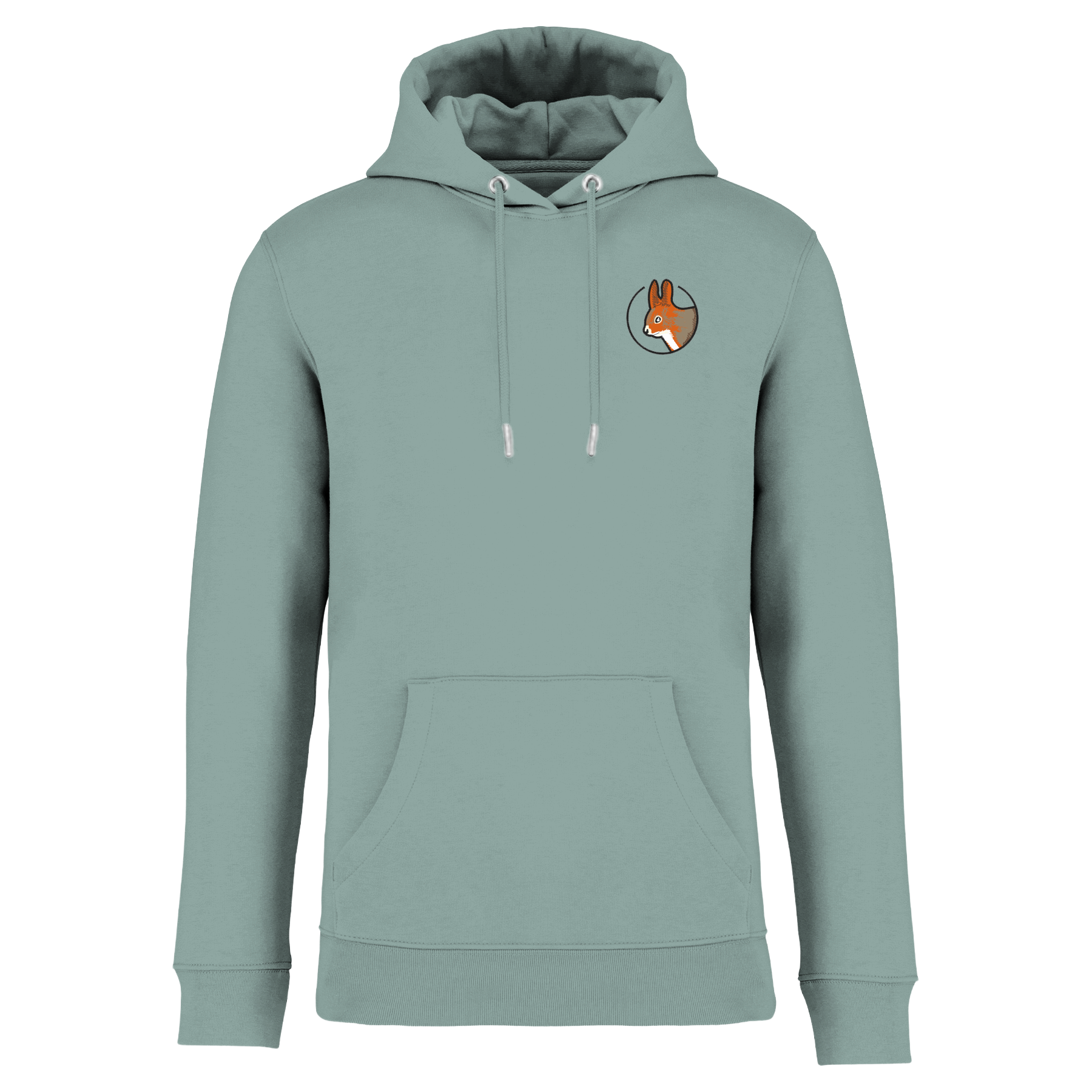 Eichhörnchen Bio Männer Hoodie Stick