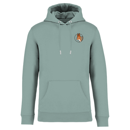 Eichhörnchen Bio Männer Hoodie Stick