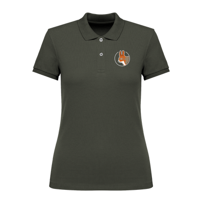 Eichhörnchen Bio Frauen Poloshirt Stick