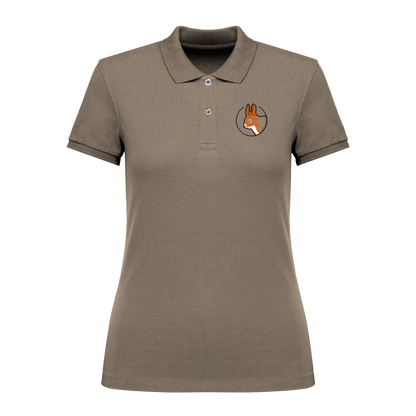 Eichhörnchen Bio Frauen Poloshirt Stick
