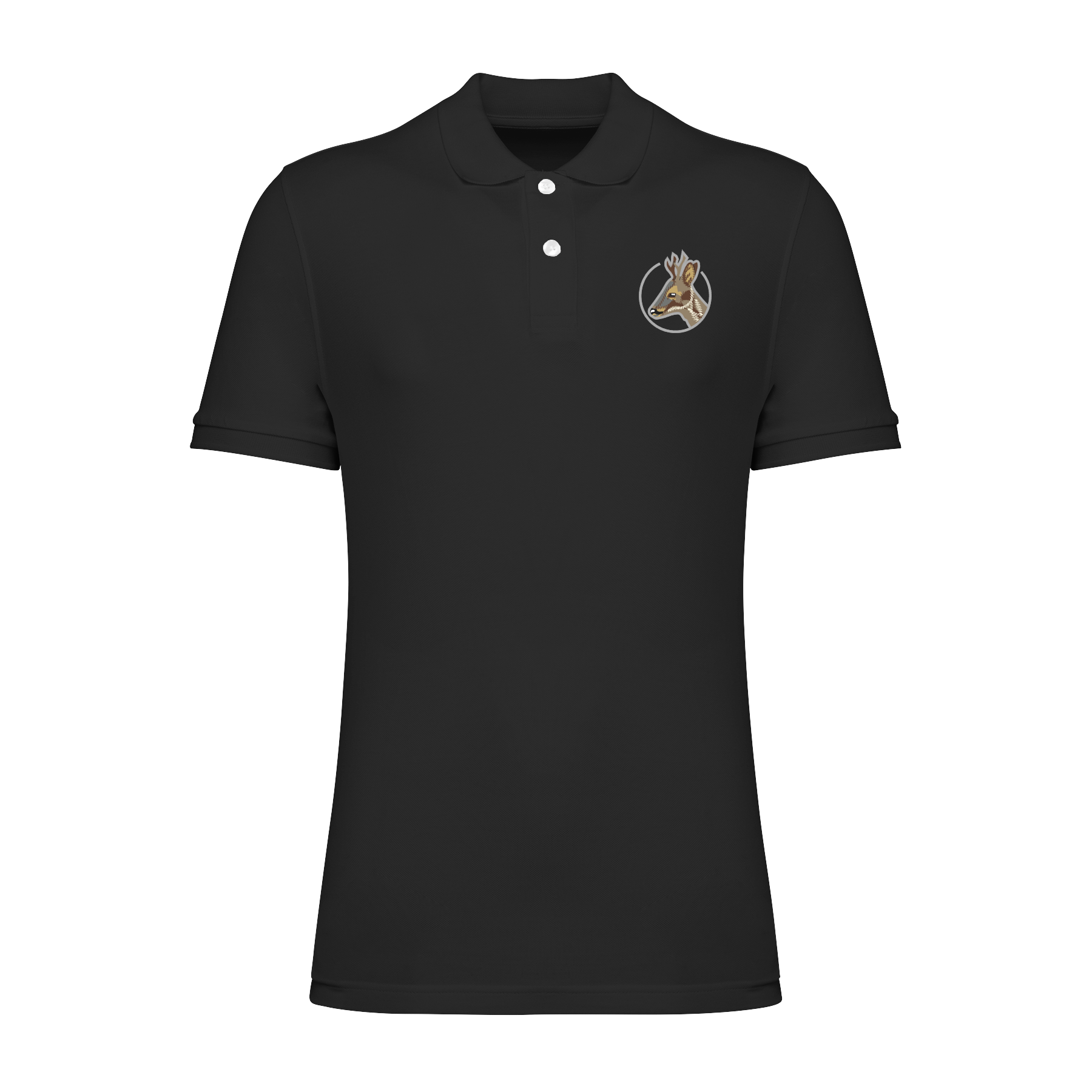 Rehbock Bio Männer Poloshirt Stick