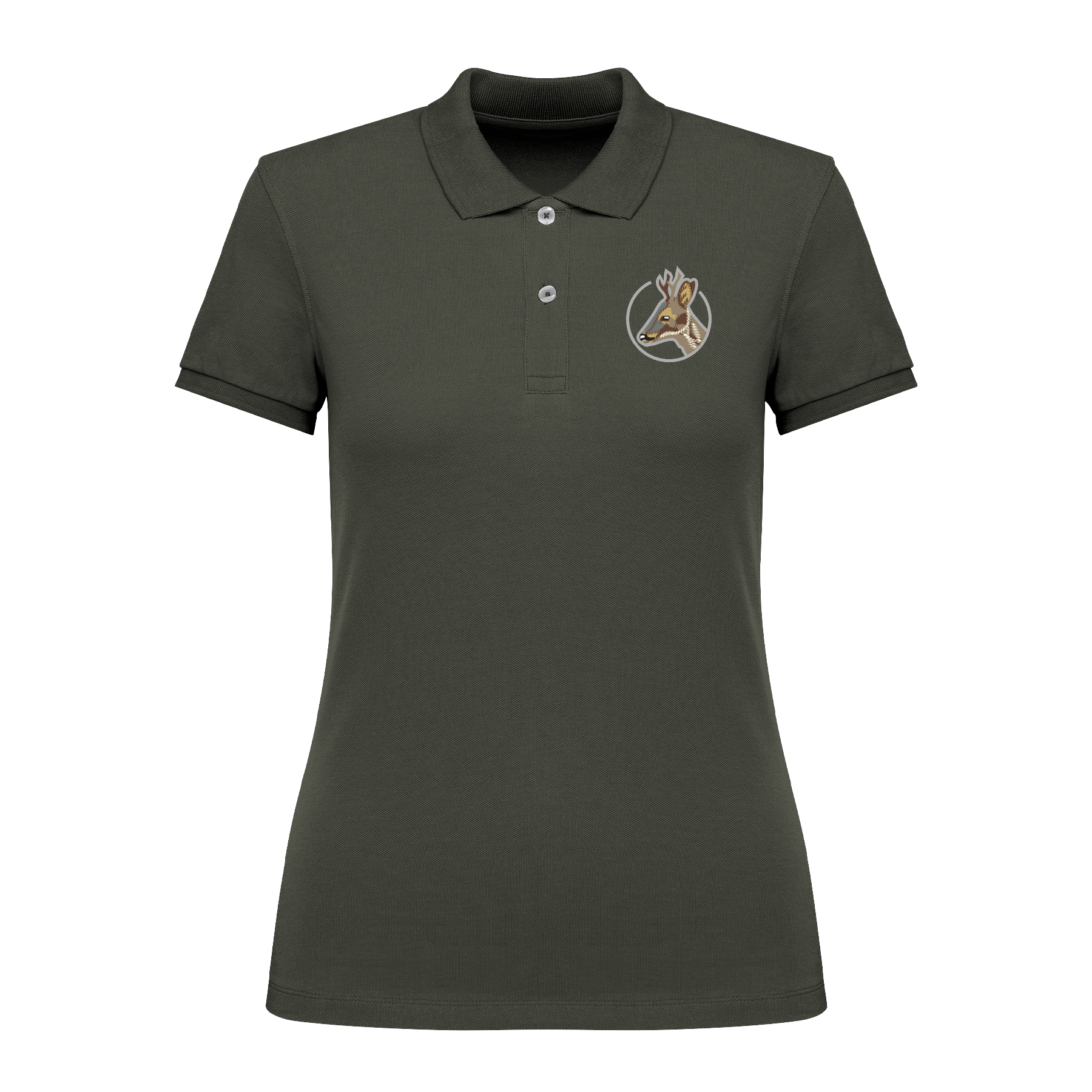 Rehbock Bio Frauen Poloshirt Stick