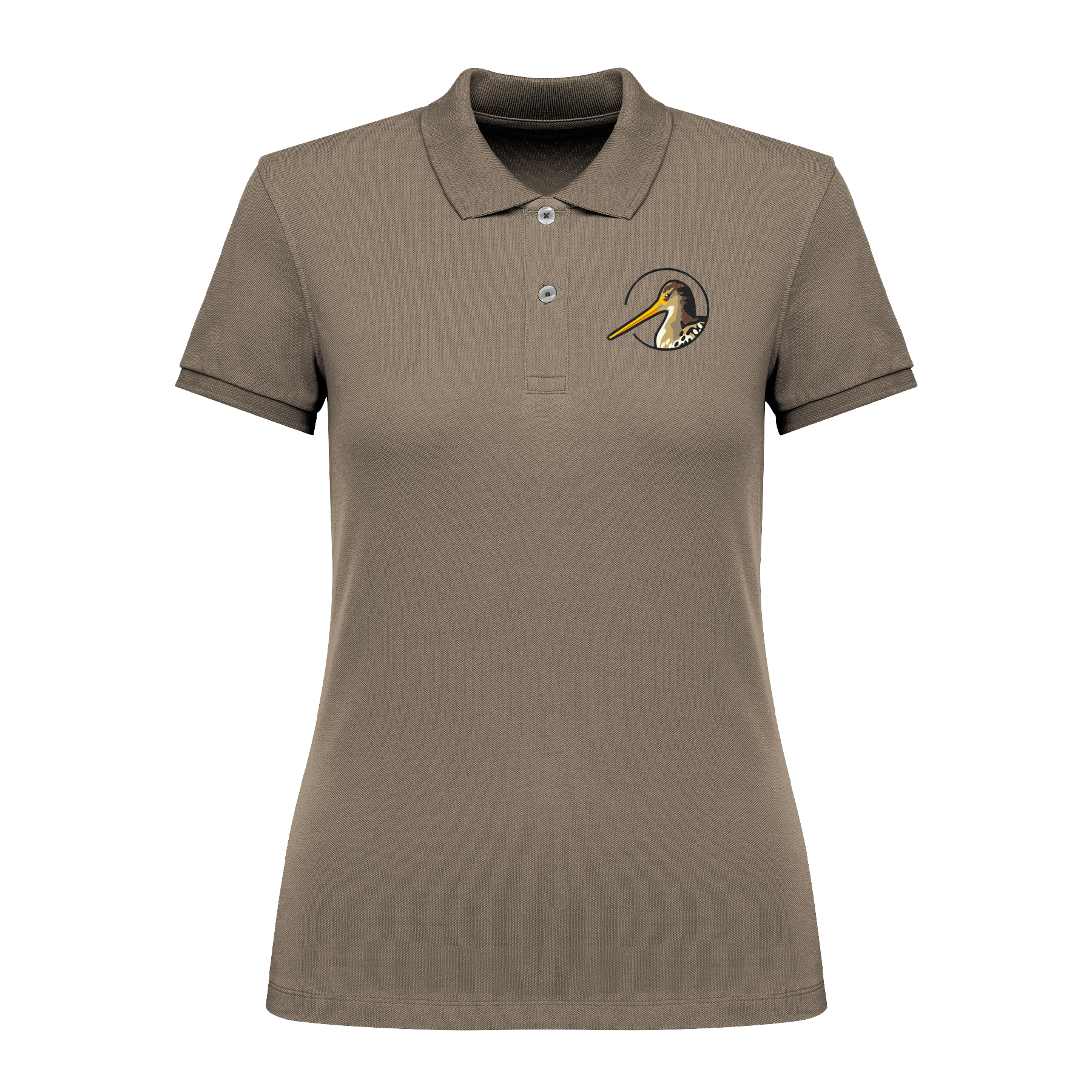 Uferschnepfe Bio Frauen Poloshirt Stick